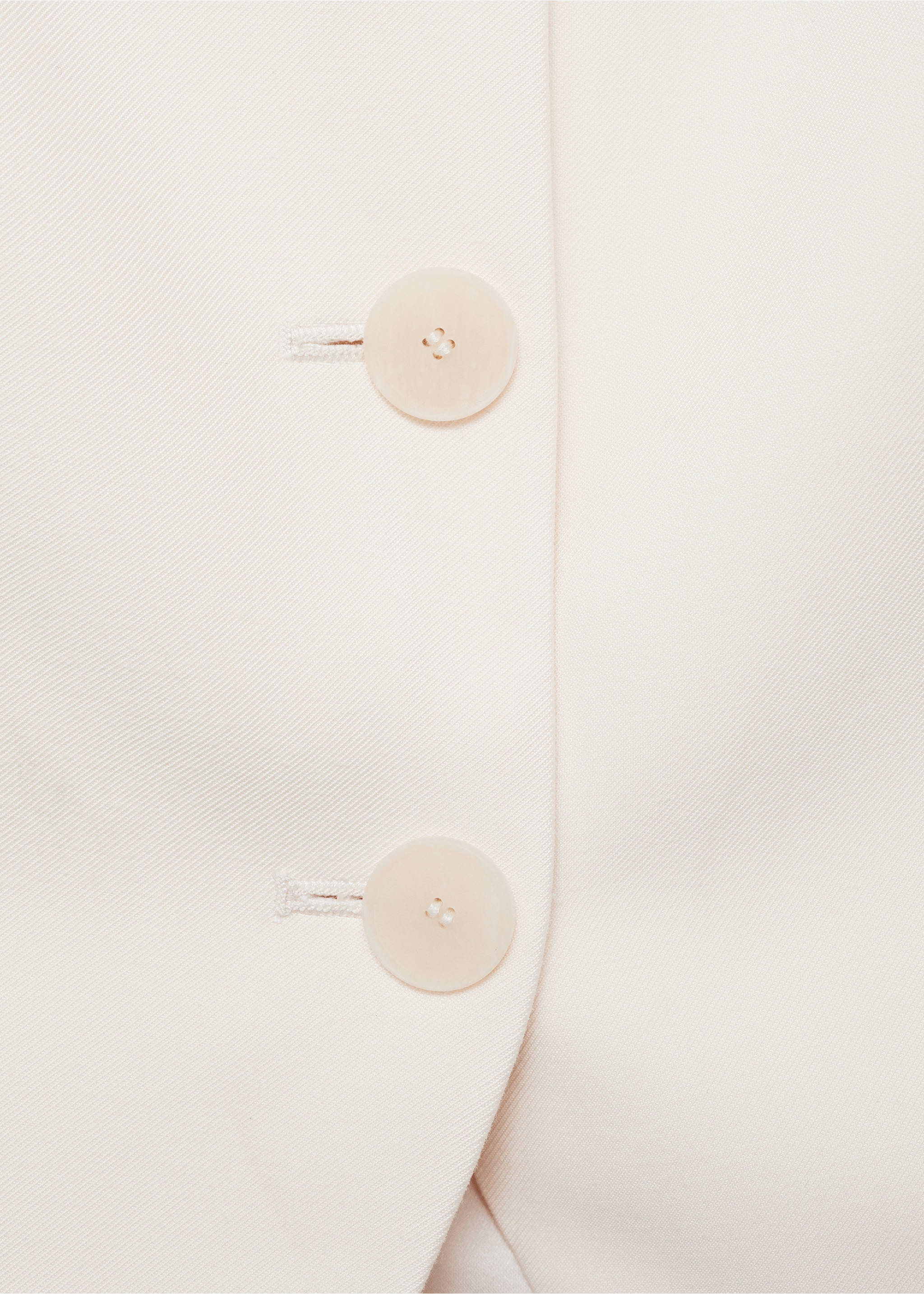 Chaleco traje espalda abierta - Detalle del artículo 8, Crudo. Ref: 87035736-00.