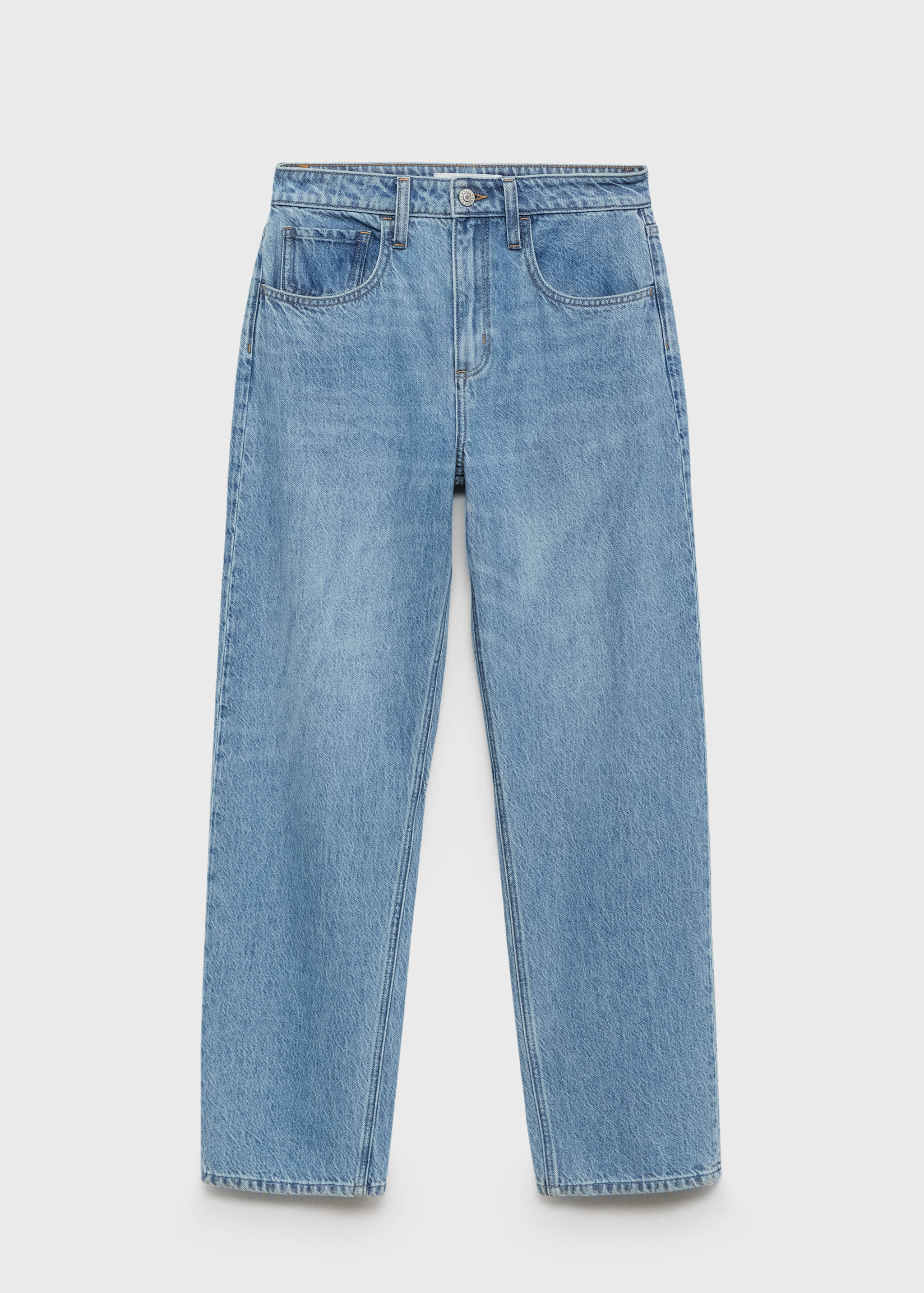 Calças de ganga balloon com cintura alta - Artigo sem modelo