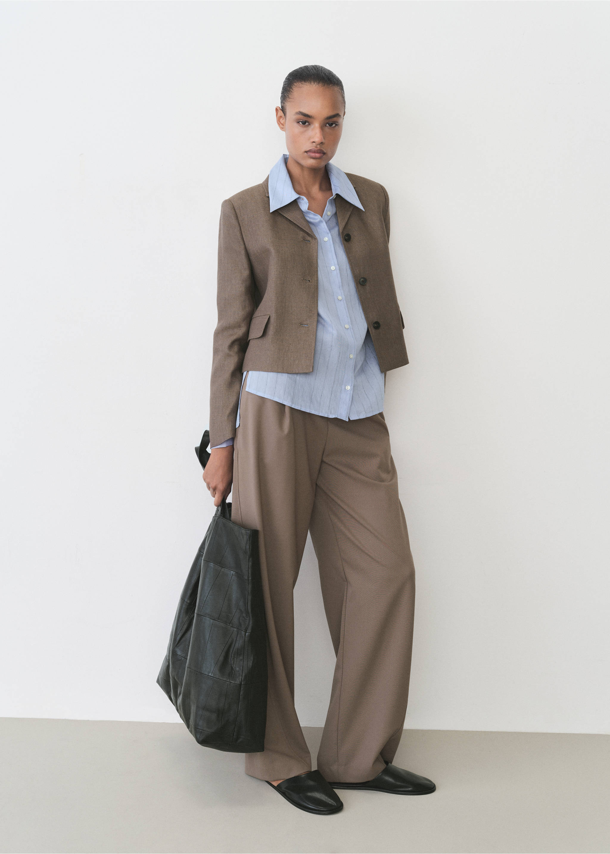 Hemd mit Streifenprint - Allgemeine Ansicht, Blau. Ref: 87035744-00.