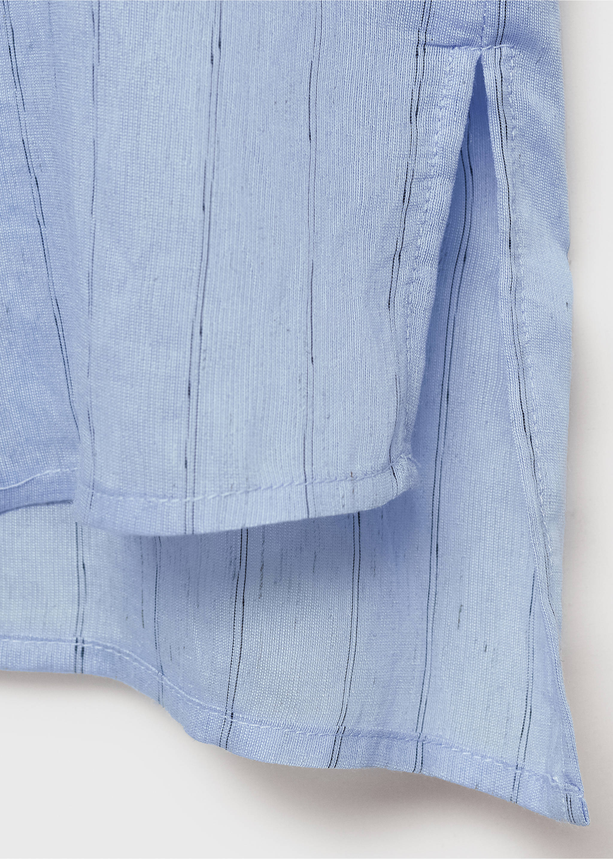 Hemd mit Streifenprint - Detail des Artikels 0, Blau. Ref: 87035744-00.