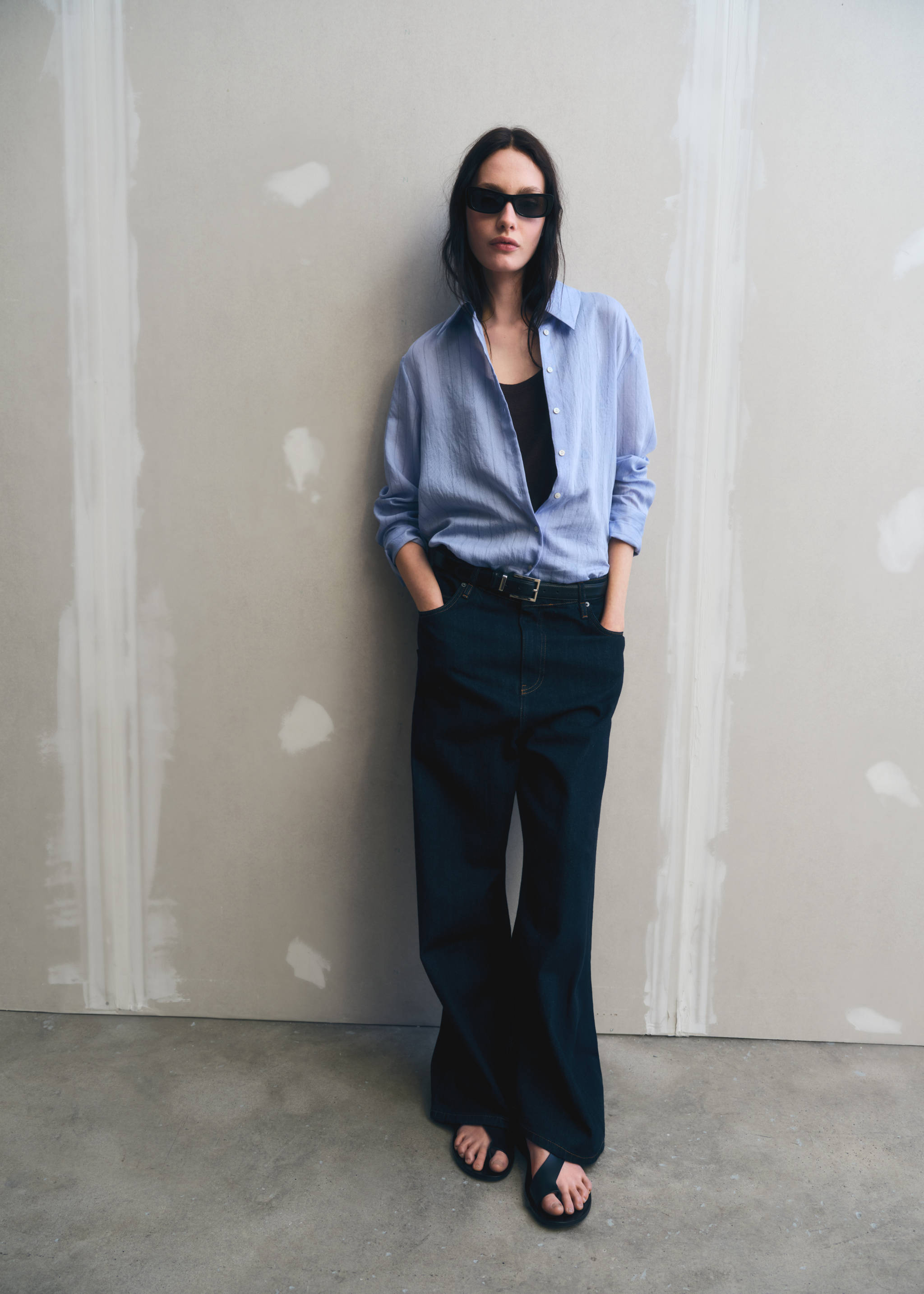 Hemd mit Streifenprint - Detail des Artikels 9, Blau. Ref: 87035744-00.