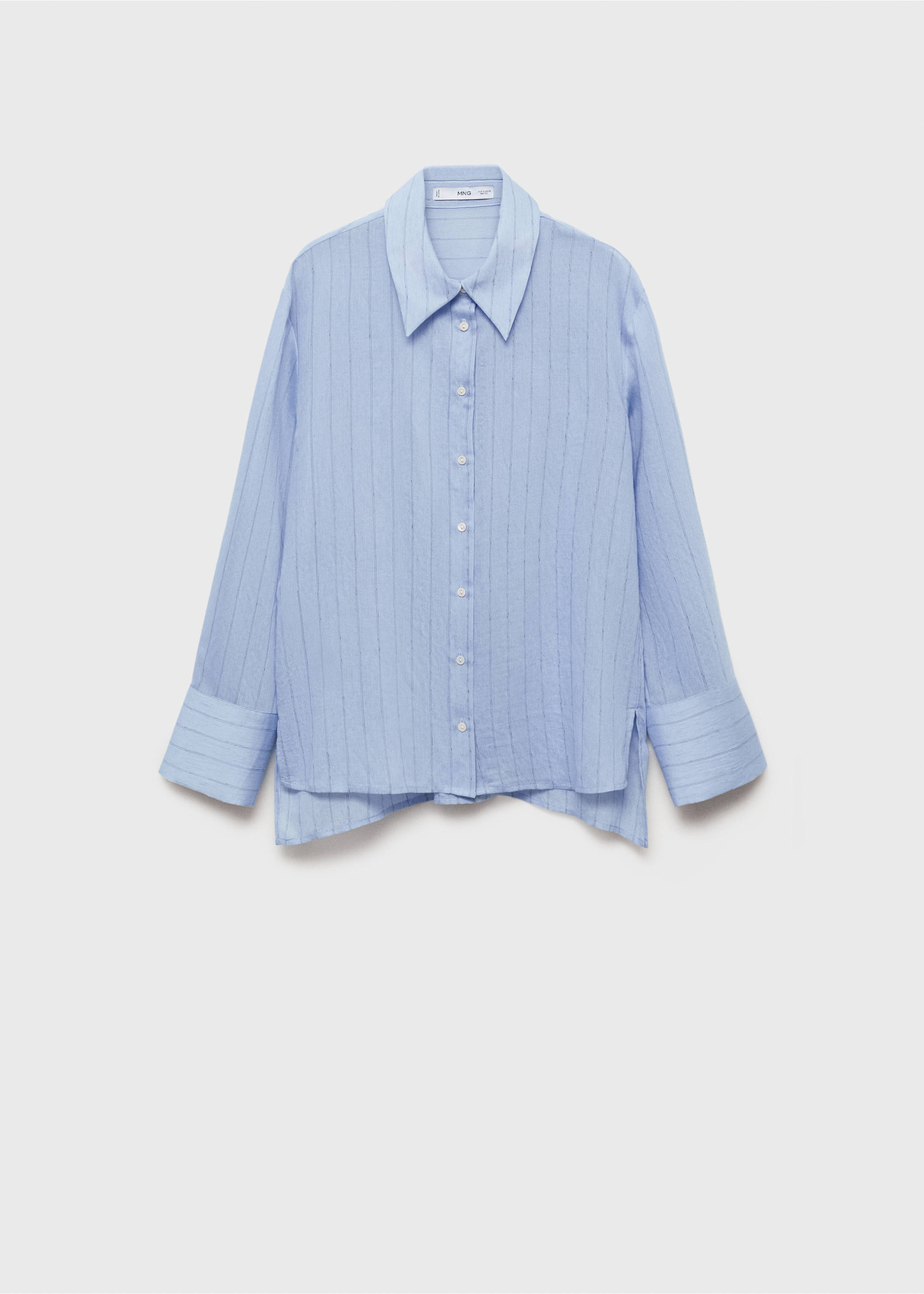 Camisa estampado rayas - Artículo sin modelo, Azul. Ref: 87035744-00.