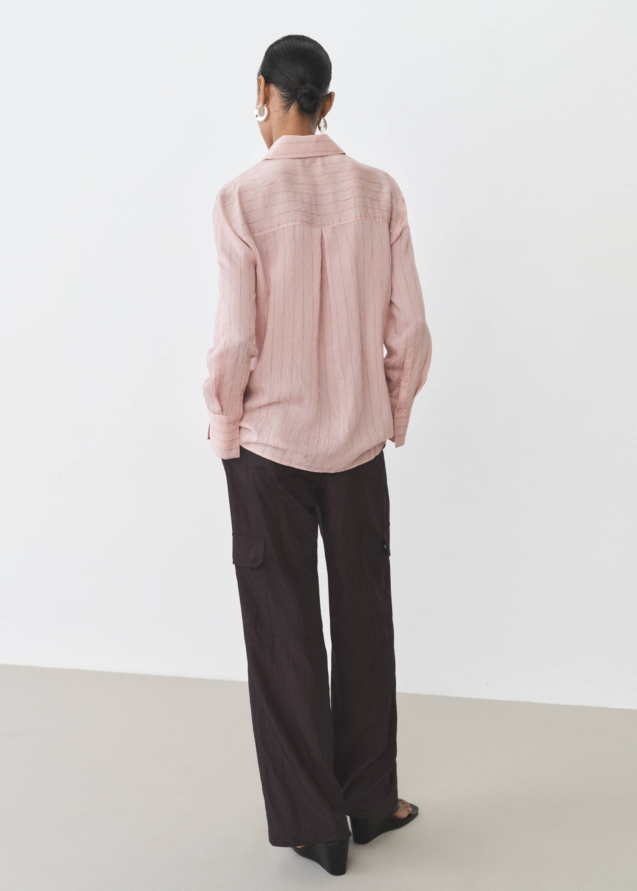 Camisa estampado rayas - Reverso del artículo