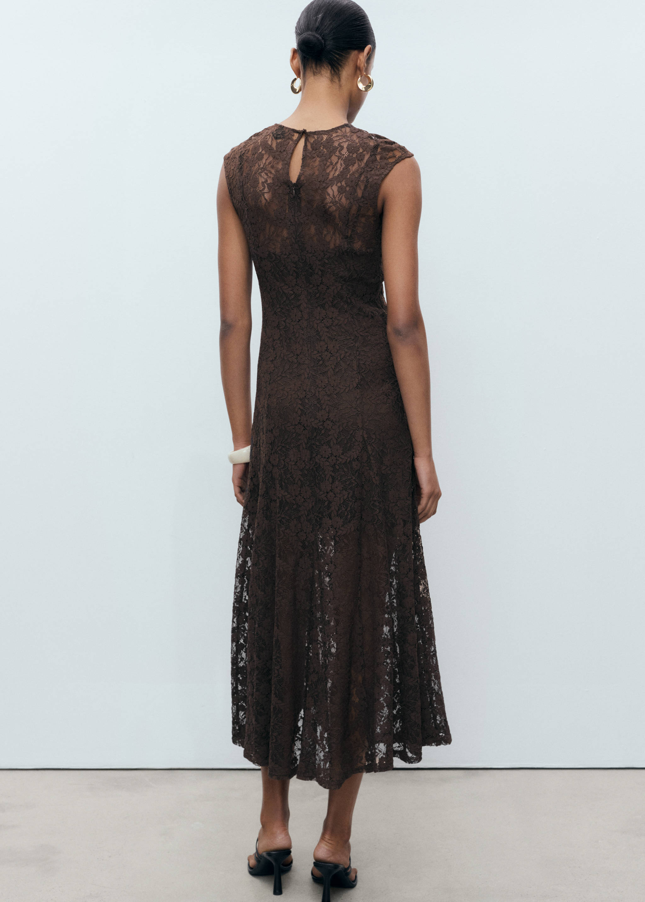 Lace A-line dress - Women | MANGO OUTLET USA