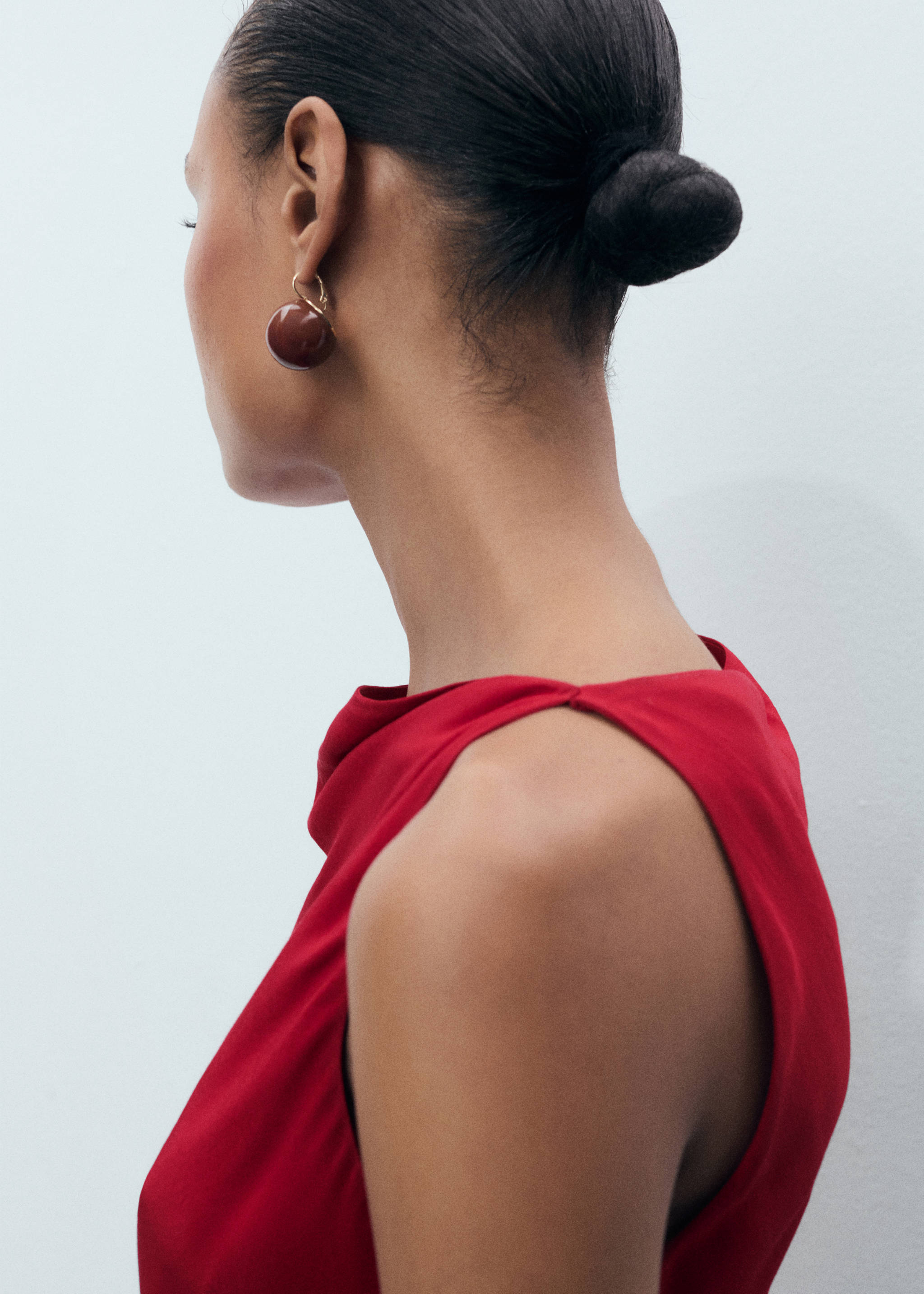 Robe midi satinée - Détail de l'article 1