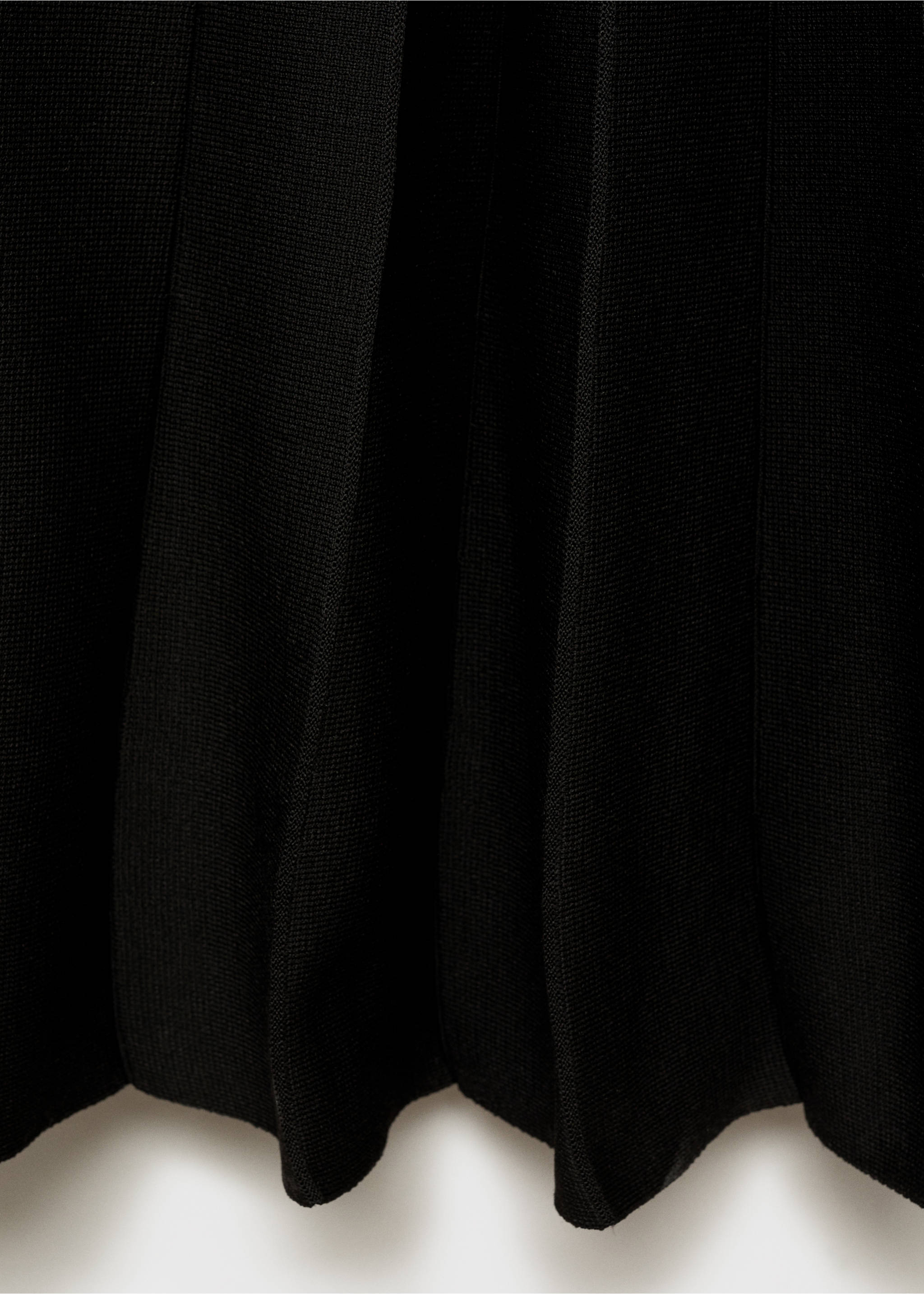 Schulterfreies A-Linien-Strickkleid - Detail des Artikels 0, Schwarz. Ref: 87035763-00.