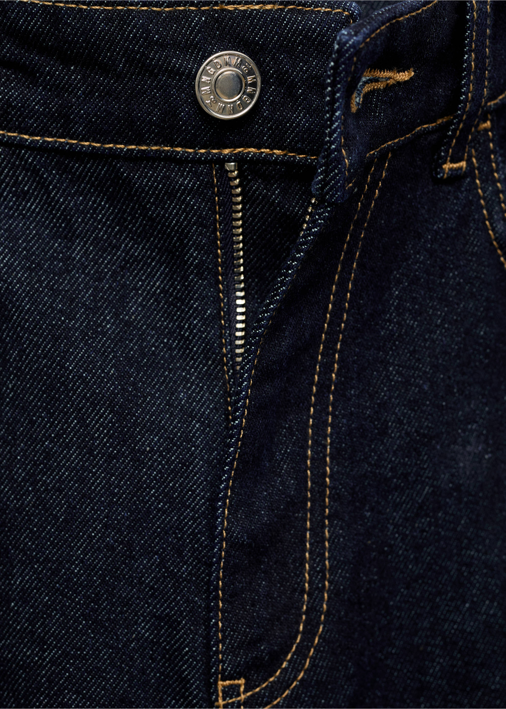 Wide leg cropped jeans with seam detail - Details of the article 8, Open Blue. Ref: 87035766-00.