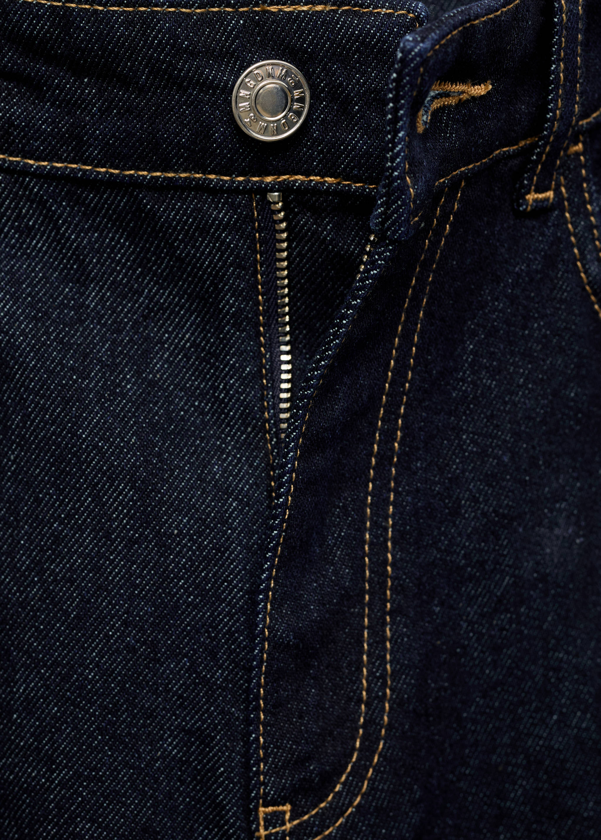 Wide leg cropped jeans with seam detail - Details of the article 8