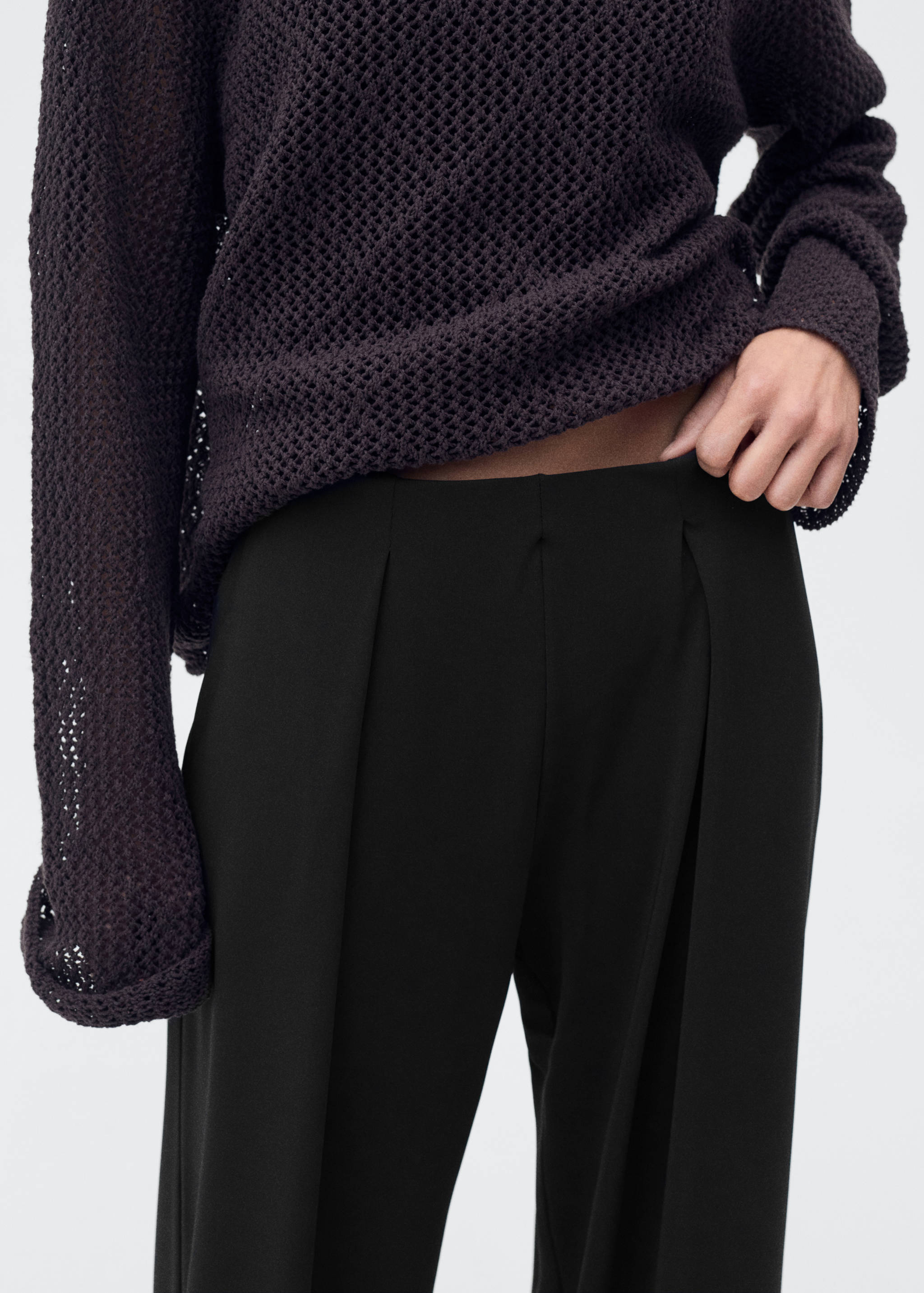 Godet palazzo trousers - Details of the article 6