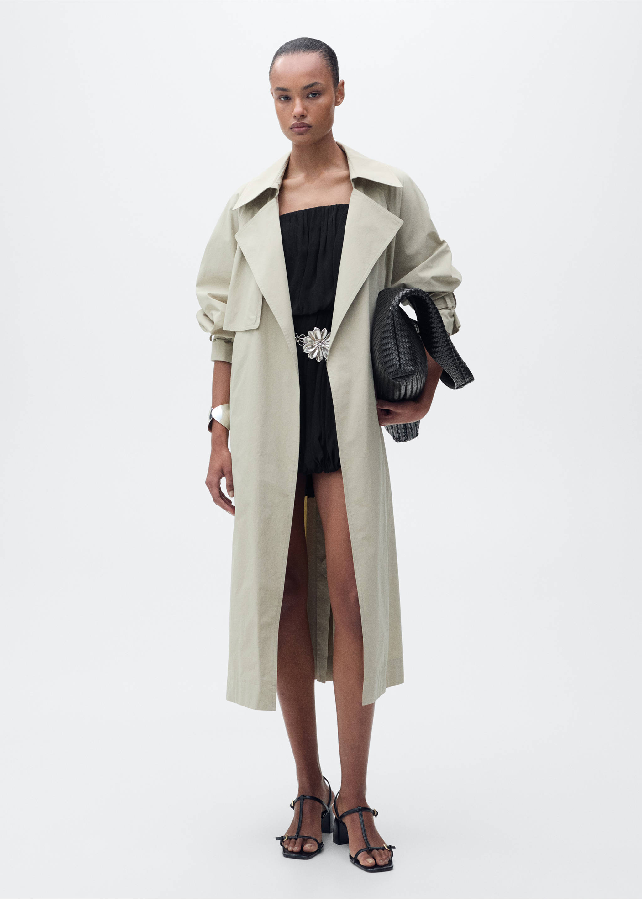 Gathered balloon dress - General plane, Black. Ref: 87035768-00.