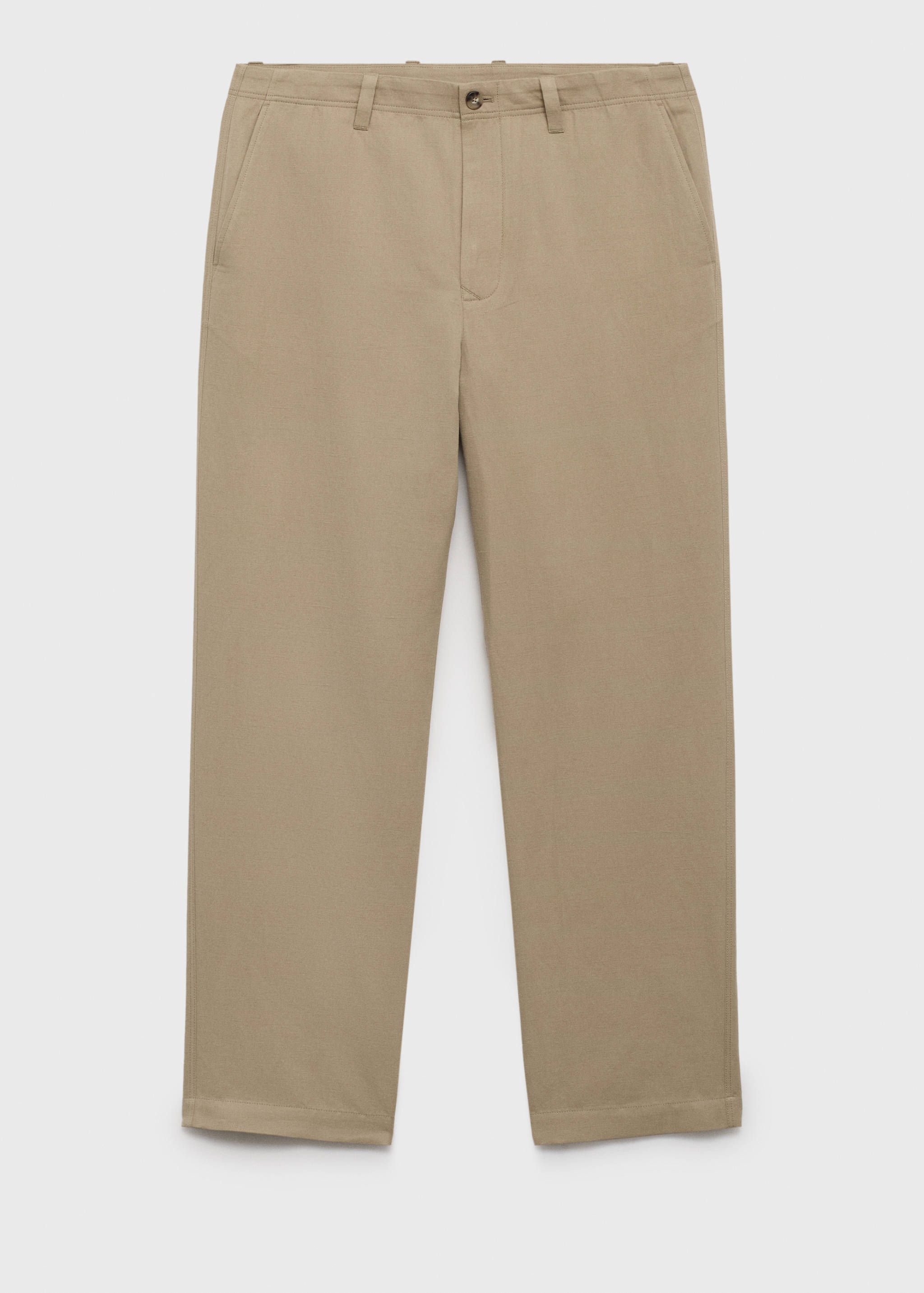 Pantalon lin mélangé regular-fit - Article sans modèle