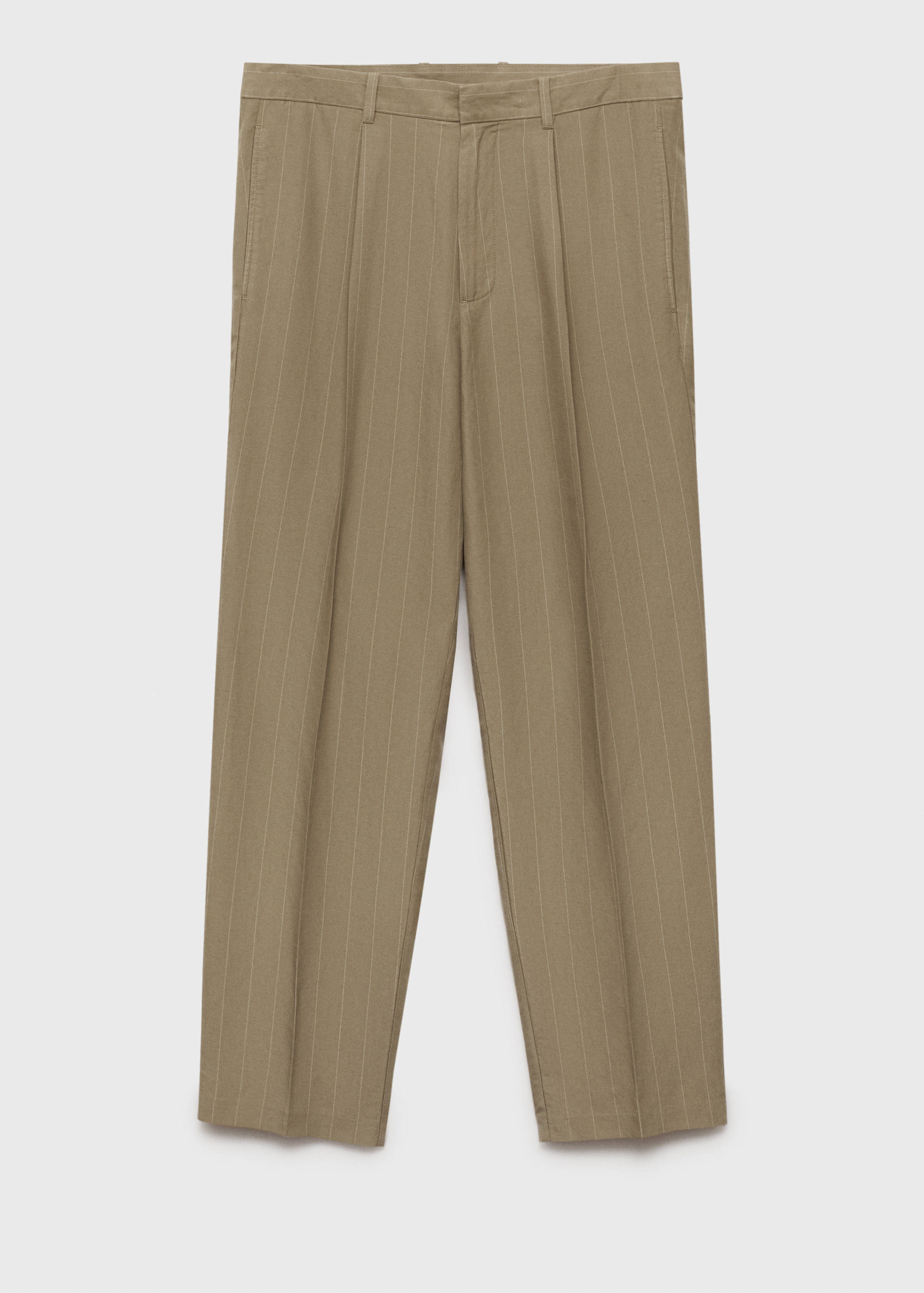 Pinstripe linen trousers - Article without model