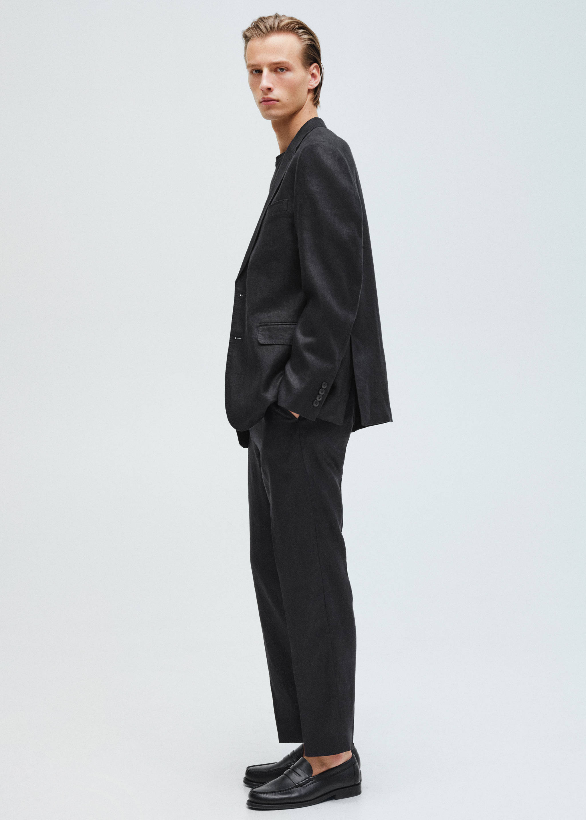 Pantalon 100 % lin regular fit - Détail de l'article 5