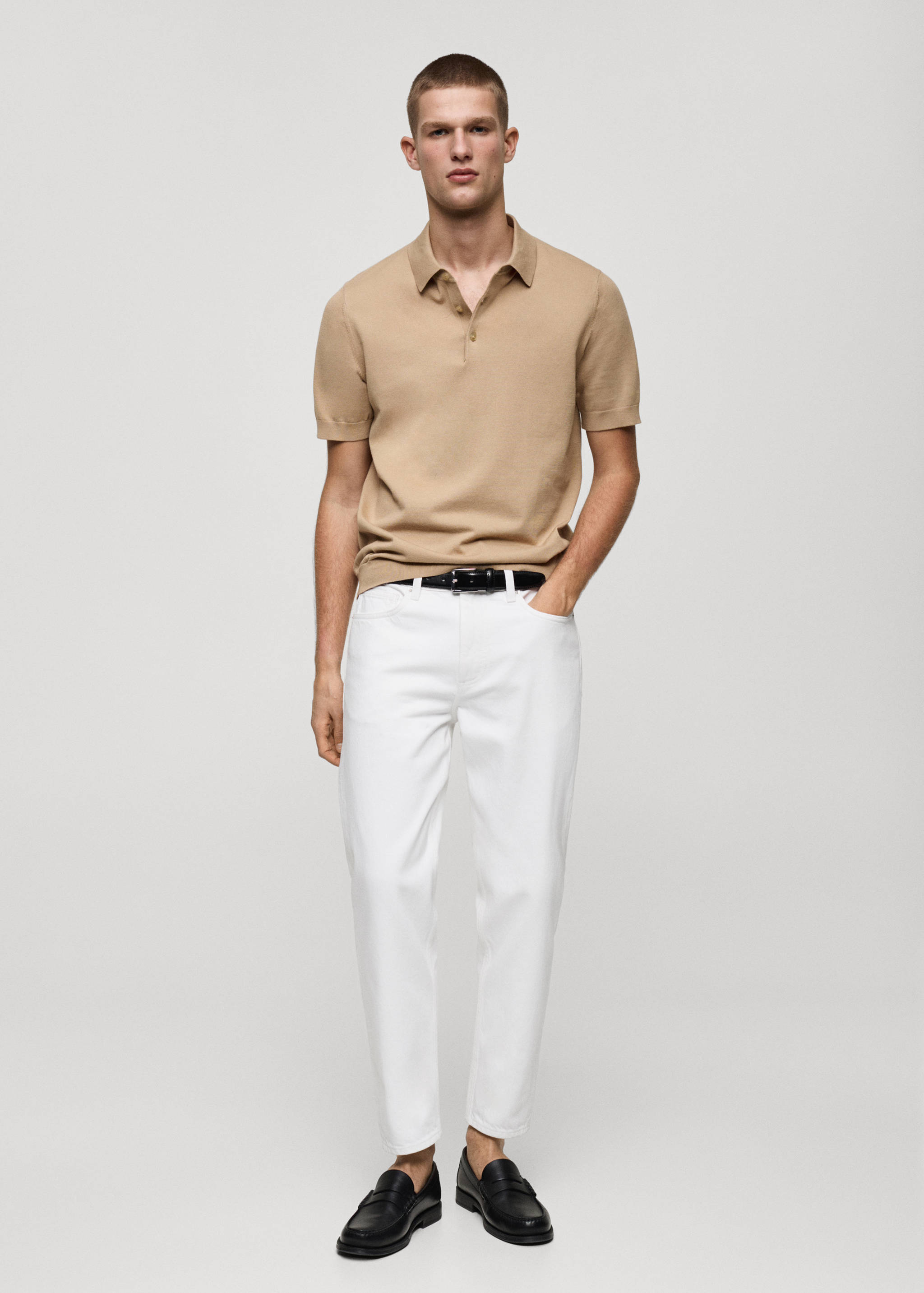 Cropped carrot-fit jeans - General plane