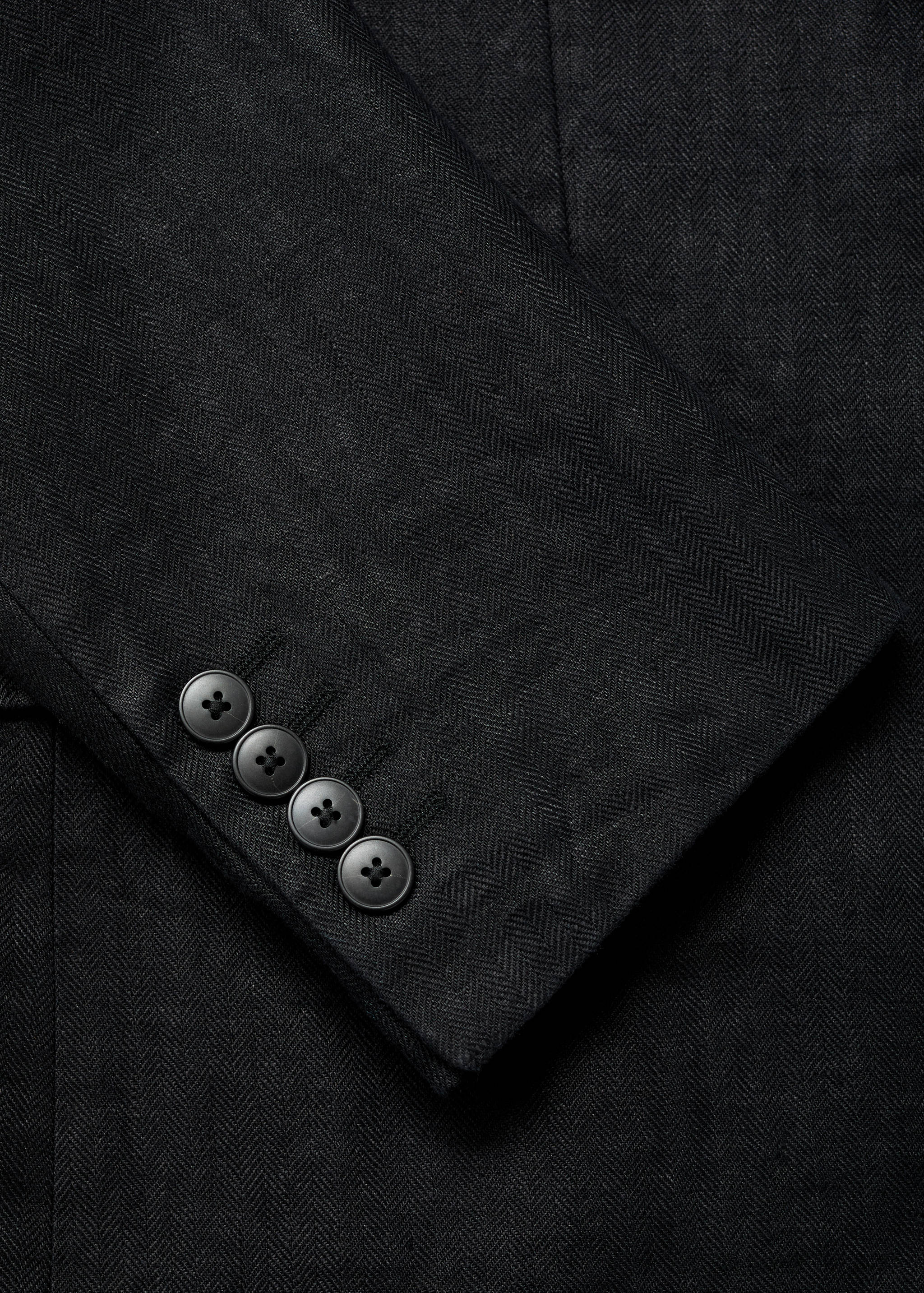 Amalfi 100% linen slim-fit suit jacket - Details of the article 8