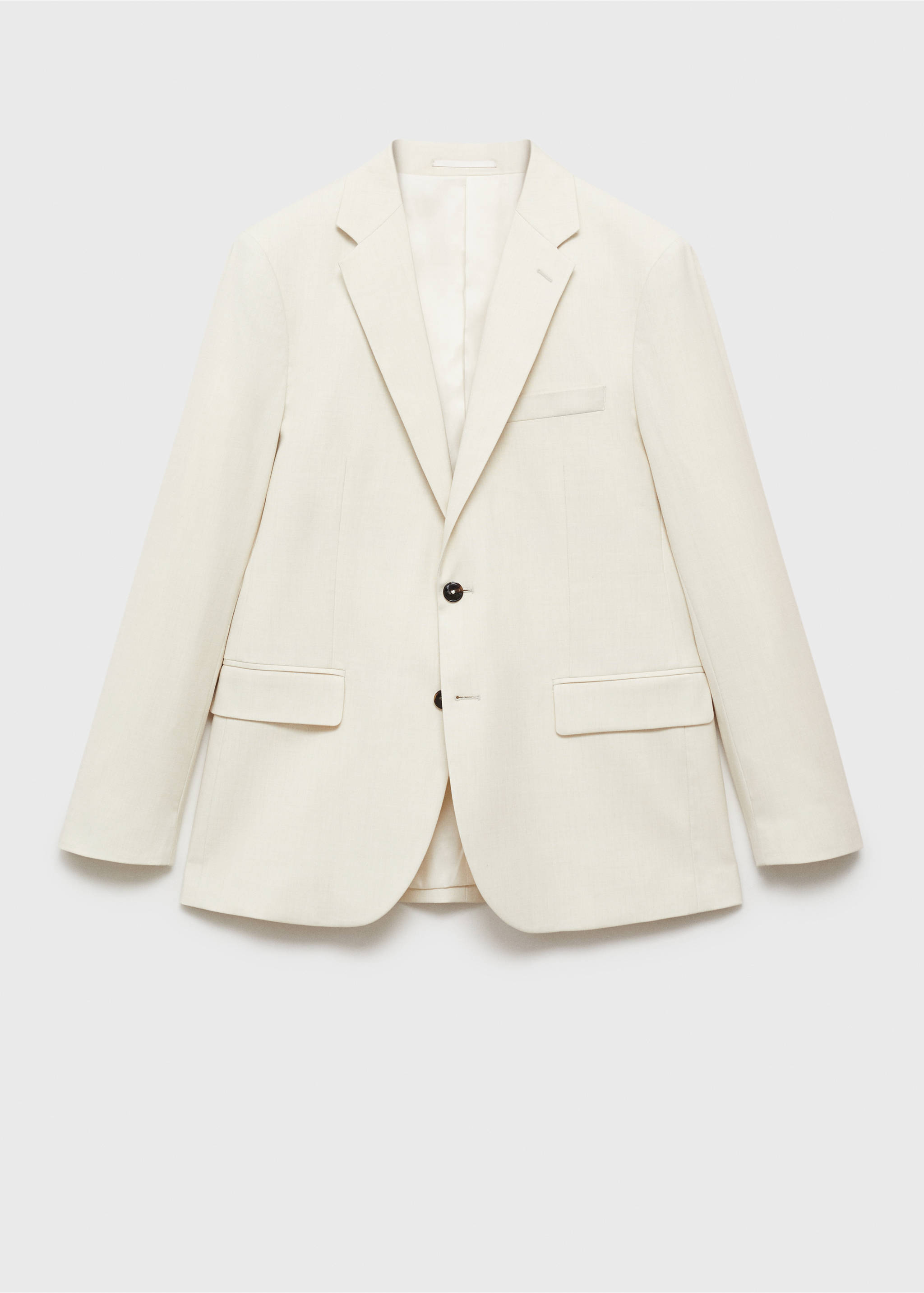 Slim-Fit-Sakko Milan - Artikel ohne Model, Ecru. Ref: 87035926-00.