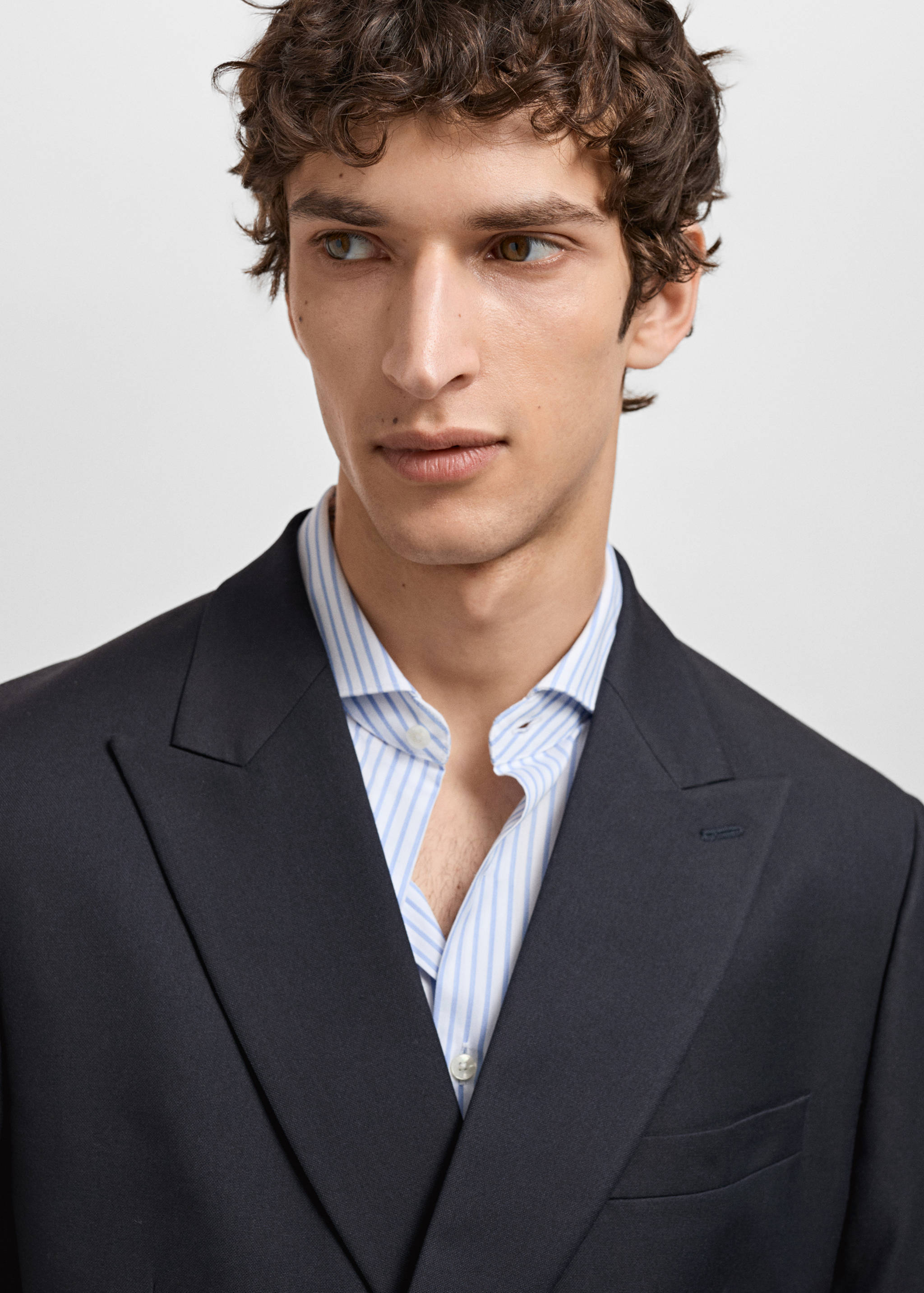 Oblekové sako Monaco slim fit s překřížením - Detail zboží 1