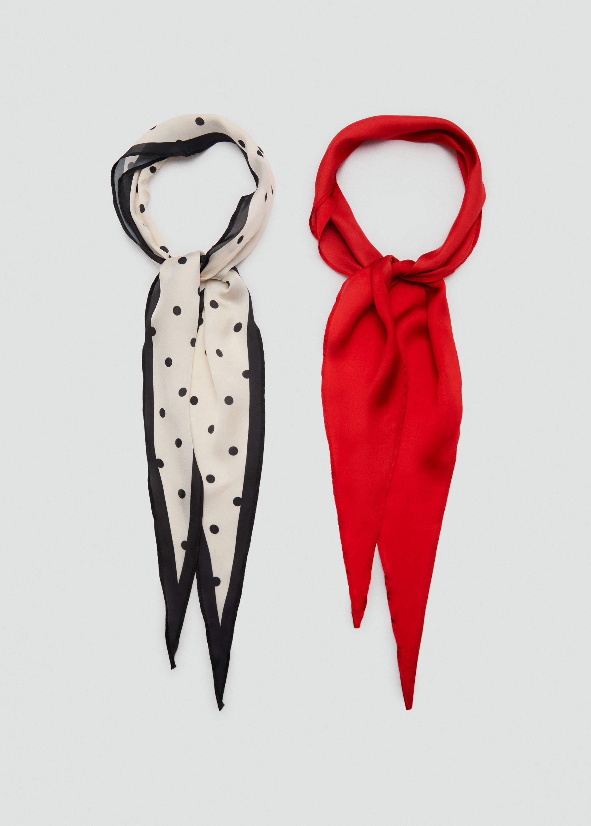 Set of 2 combined scarves - Details of the article 1