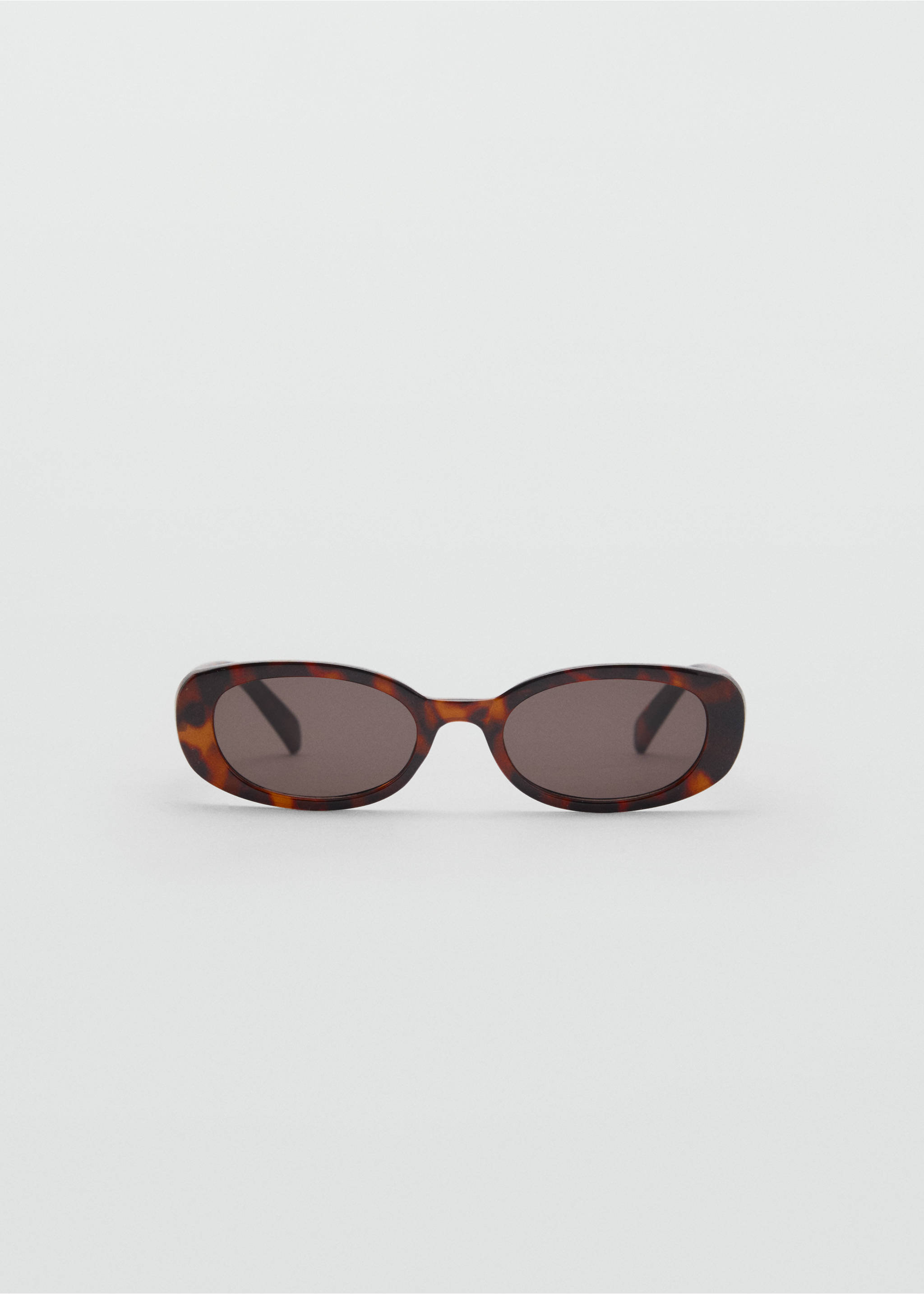 Oval-frame sunglasses - Article without model, Chocolate. Ref: 87035930-00.