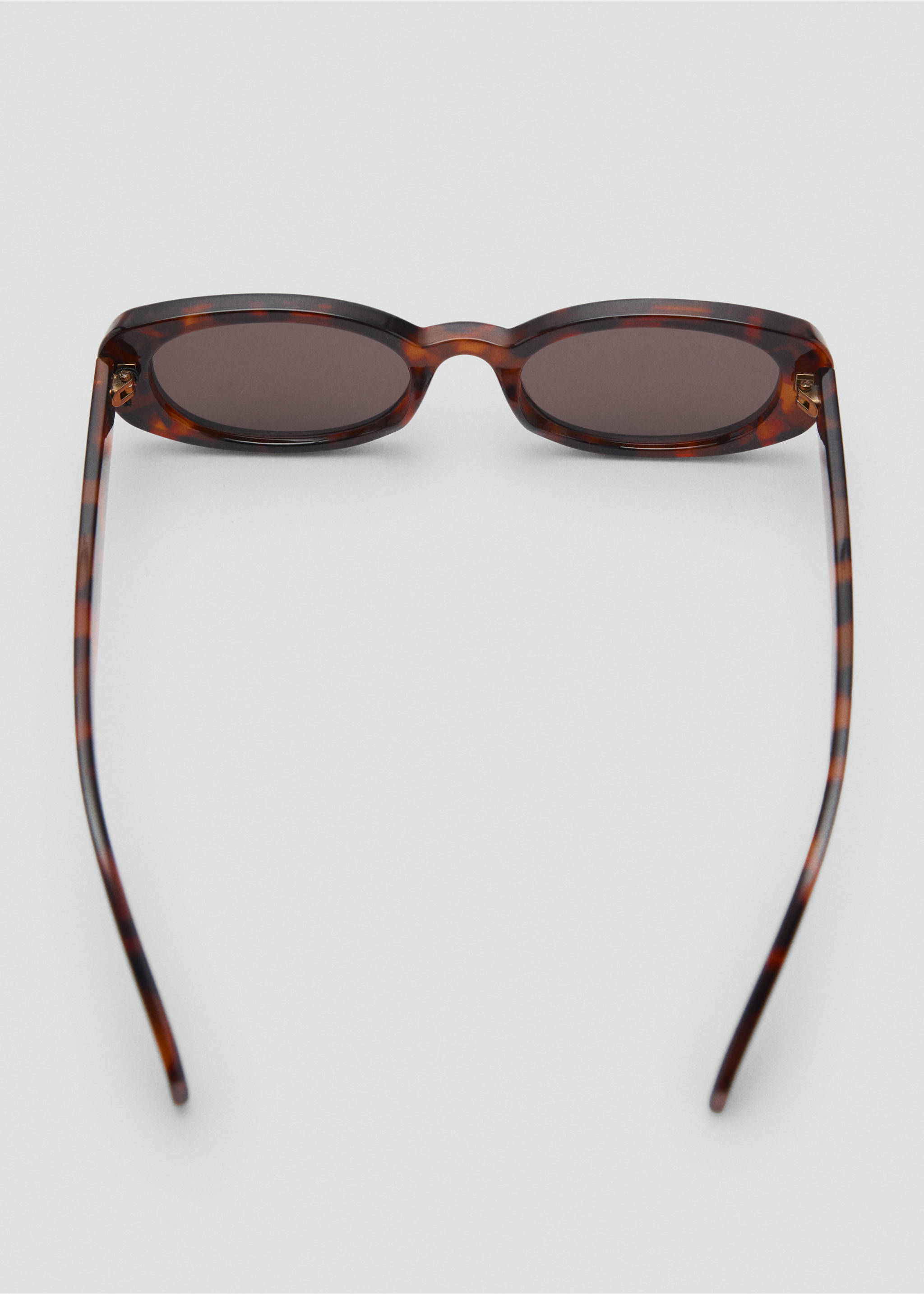 Oval-frame sunglasses - Details of the article 1, Chocolate. Ref: 87035930-00.