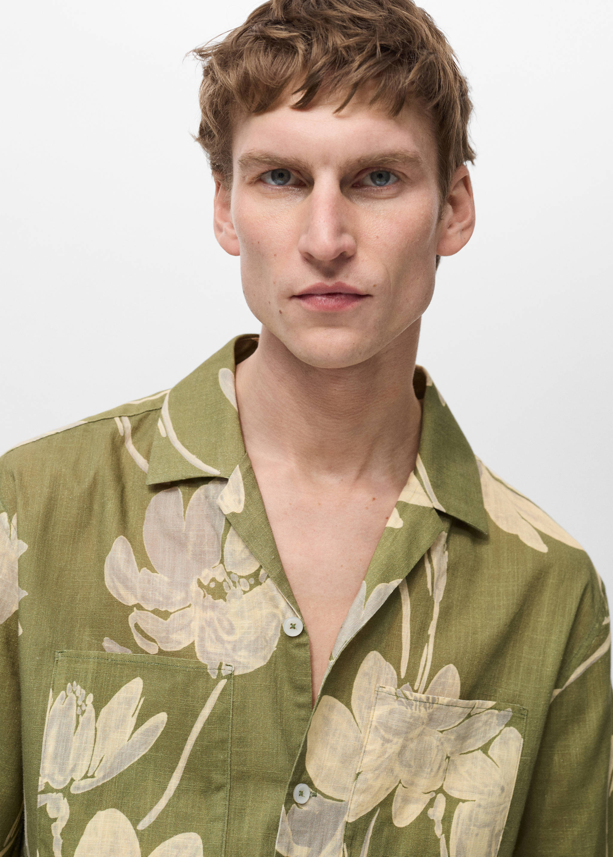 Baumwollhemd mit Blumenmuster - Detail des Artikels 1