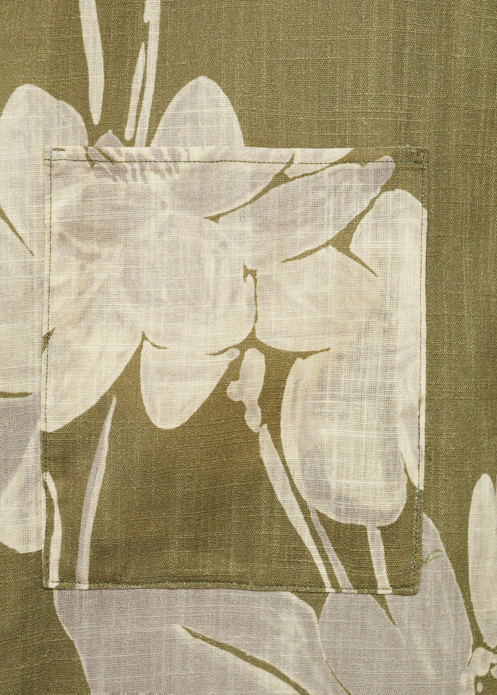 Baumwollhemd mit Blumenmuster - Detail des Artikels 8