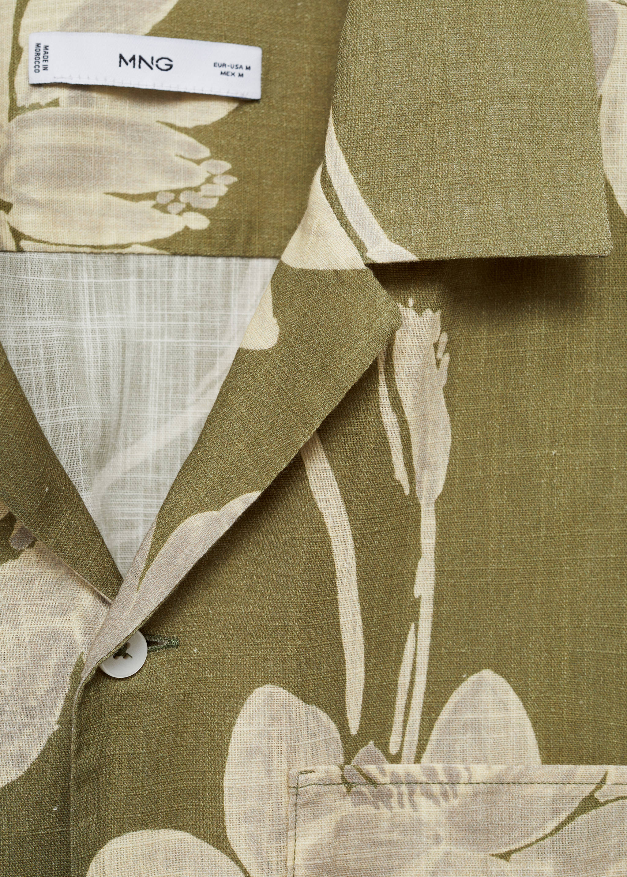 Baumwollhemd mit Blumenmuster - Detail des Artikels 0