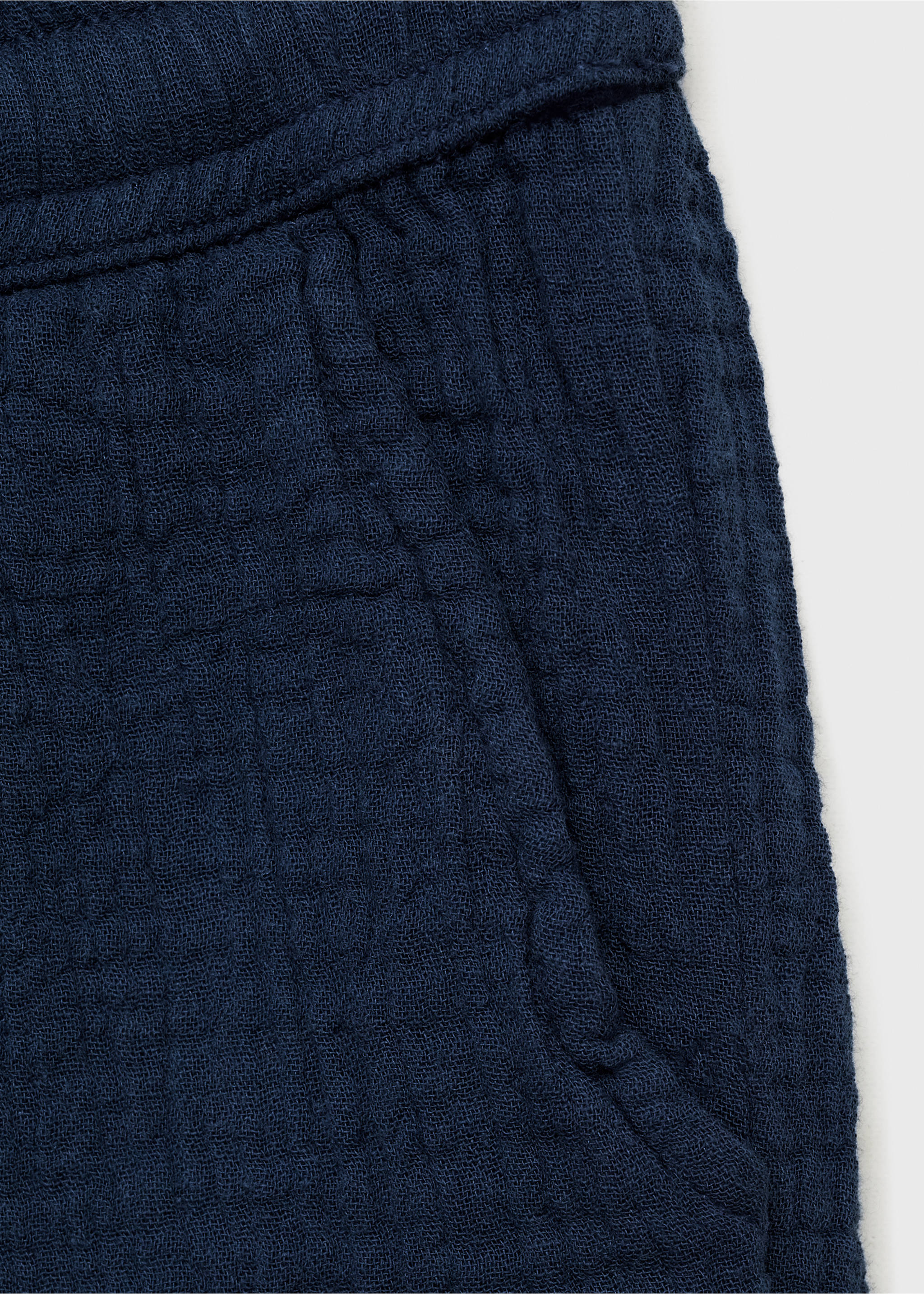 Pantalon droit coton - Détail de l'article 0, Bleu marine foncé. Ref: 87035942-00.