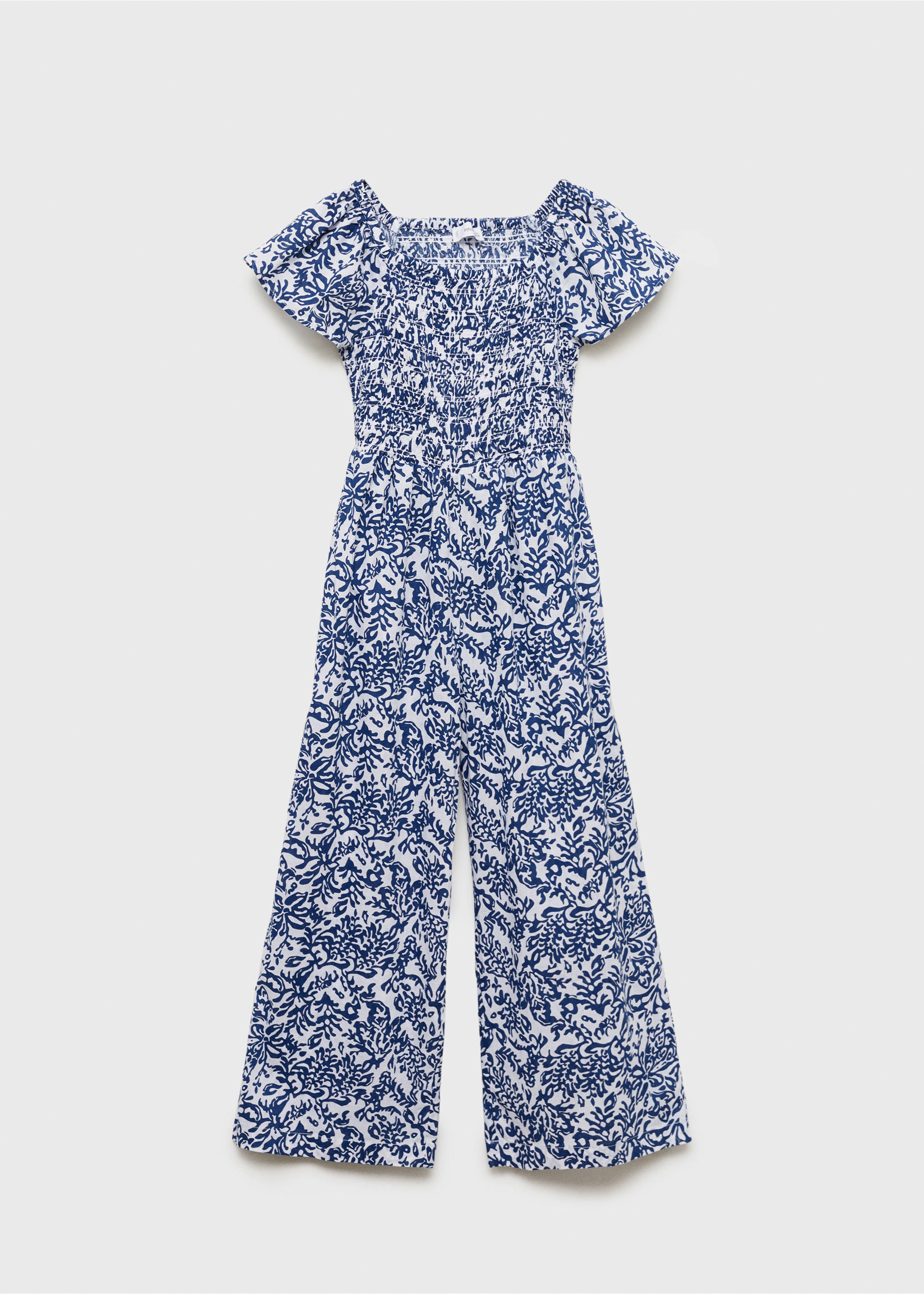 Long printed jumpsuit - Article without model, Dark Navy. Ref: 87035945-00.