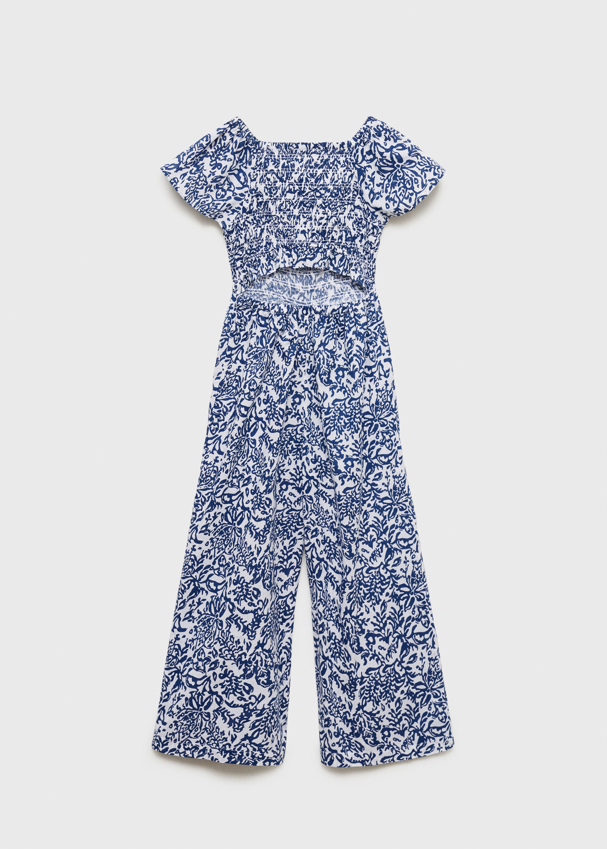 Long printed jumpsuit - Reverse of the article