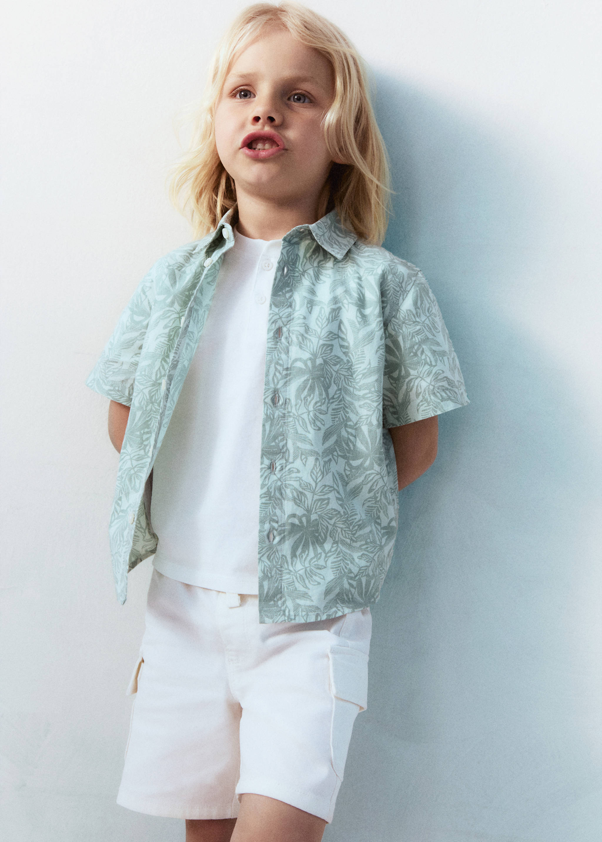 Drawstring cargo Bermuda shorts - Details of the article 5