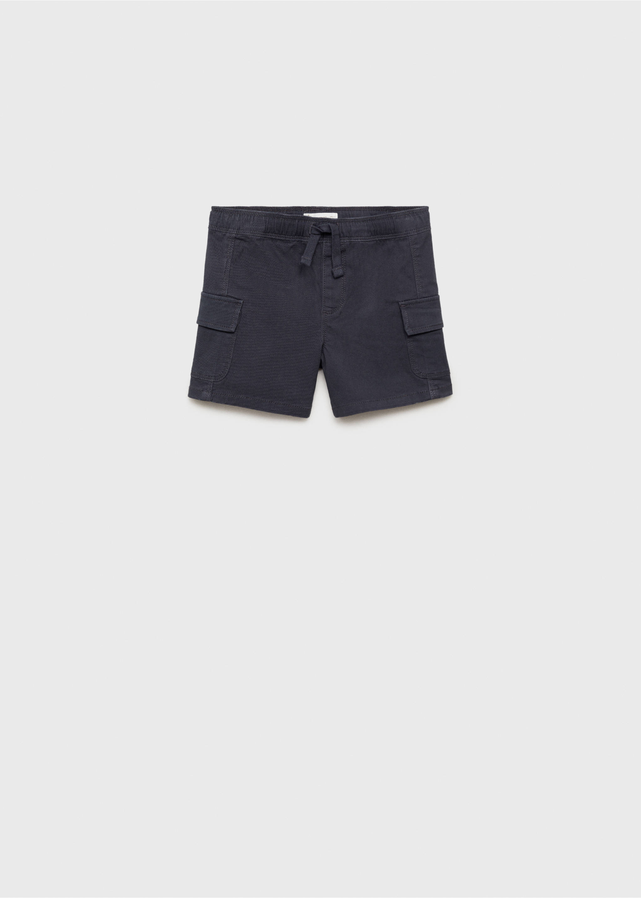 Drawstring cargo Bermuda shorts - Article without model, Charcoal. Ref: 87035946-00.