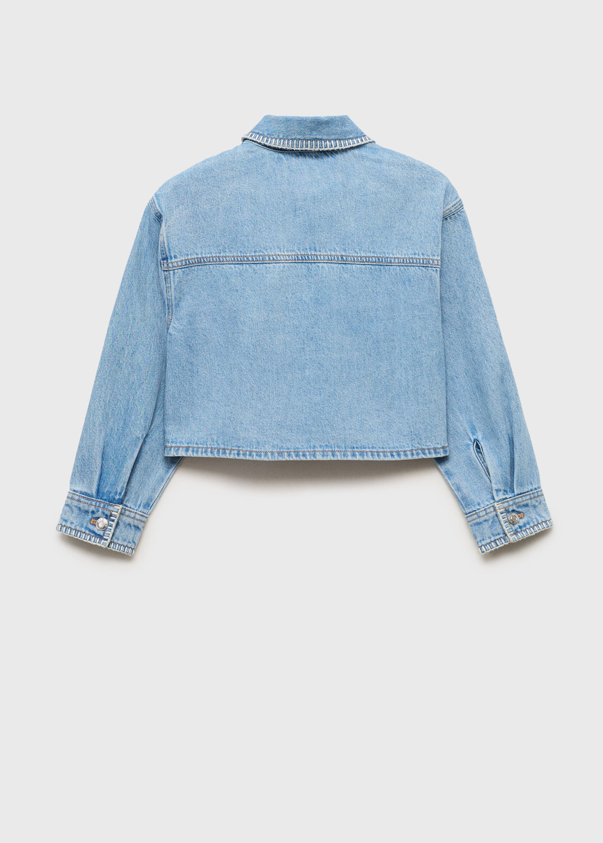 Jeansjacke in Cropped-Länge - Rückseite des Artikels