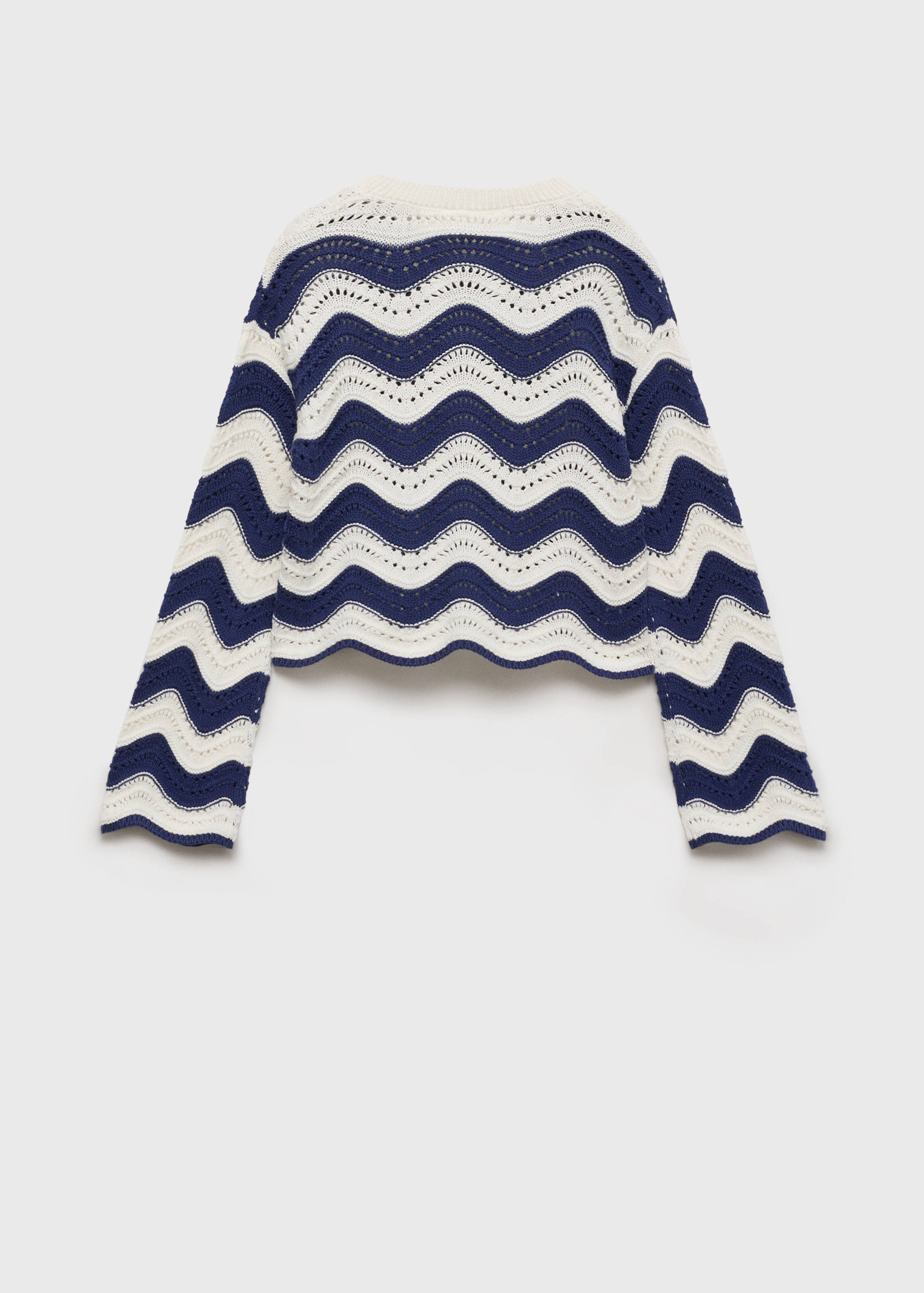 Pull en maille ajourée à motif zigzag - Verso de l’article