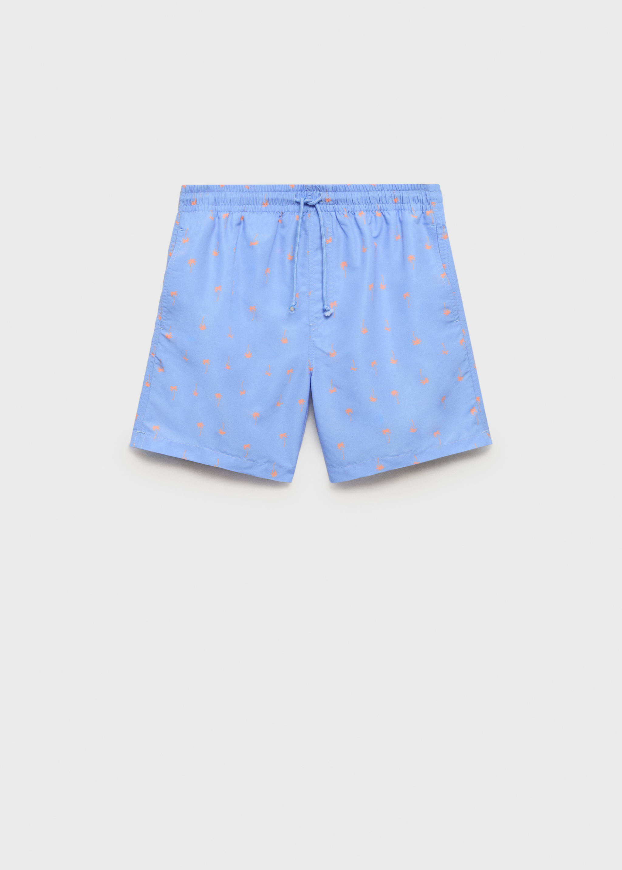 Palm trees print swimsuit trunks - Article without model