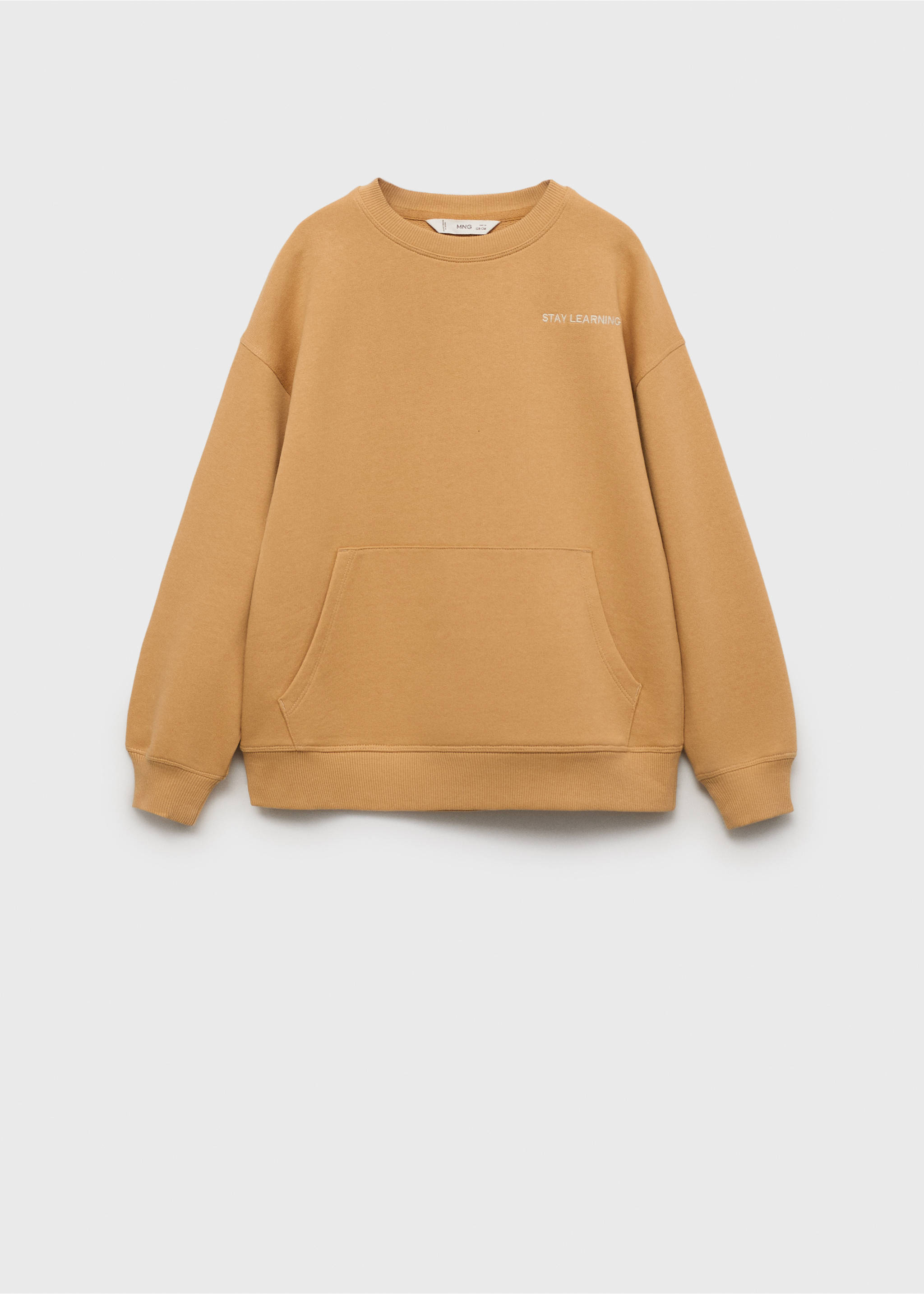 Printed picture sweatshirt - Article without model, Ochre. Ref: 87035958-00.