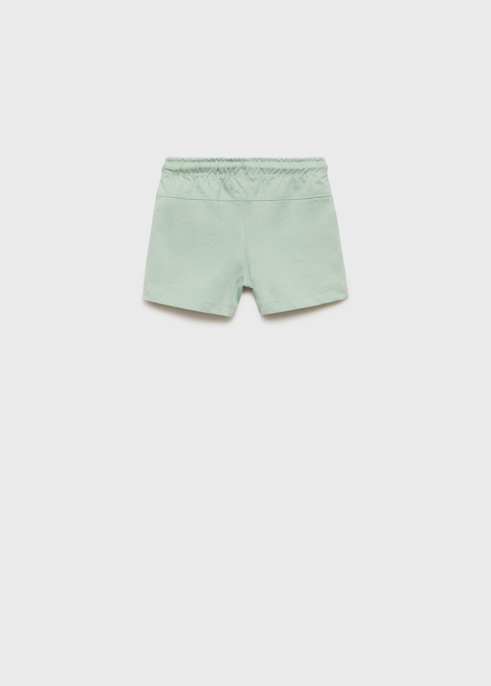 Cotton shorts with drawstring - Reverse of the article