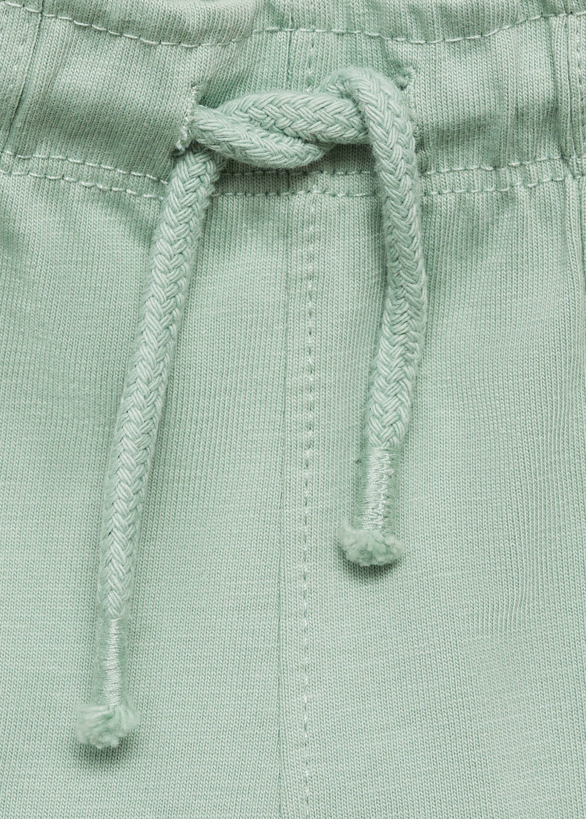Cotton shorts with drawstring - Details of the article 0
