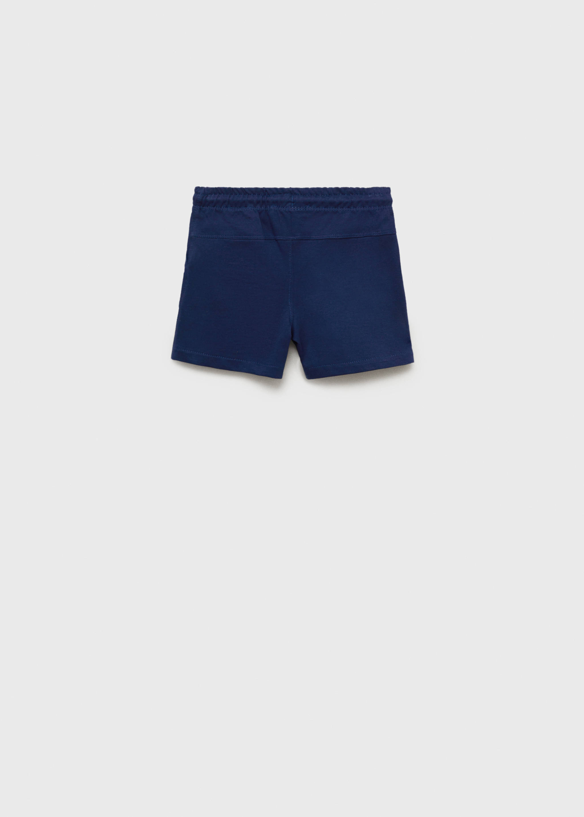 Cotton shorts with drawstring - Reverse of the article