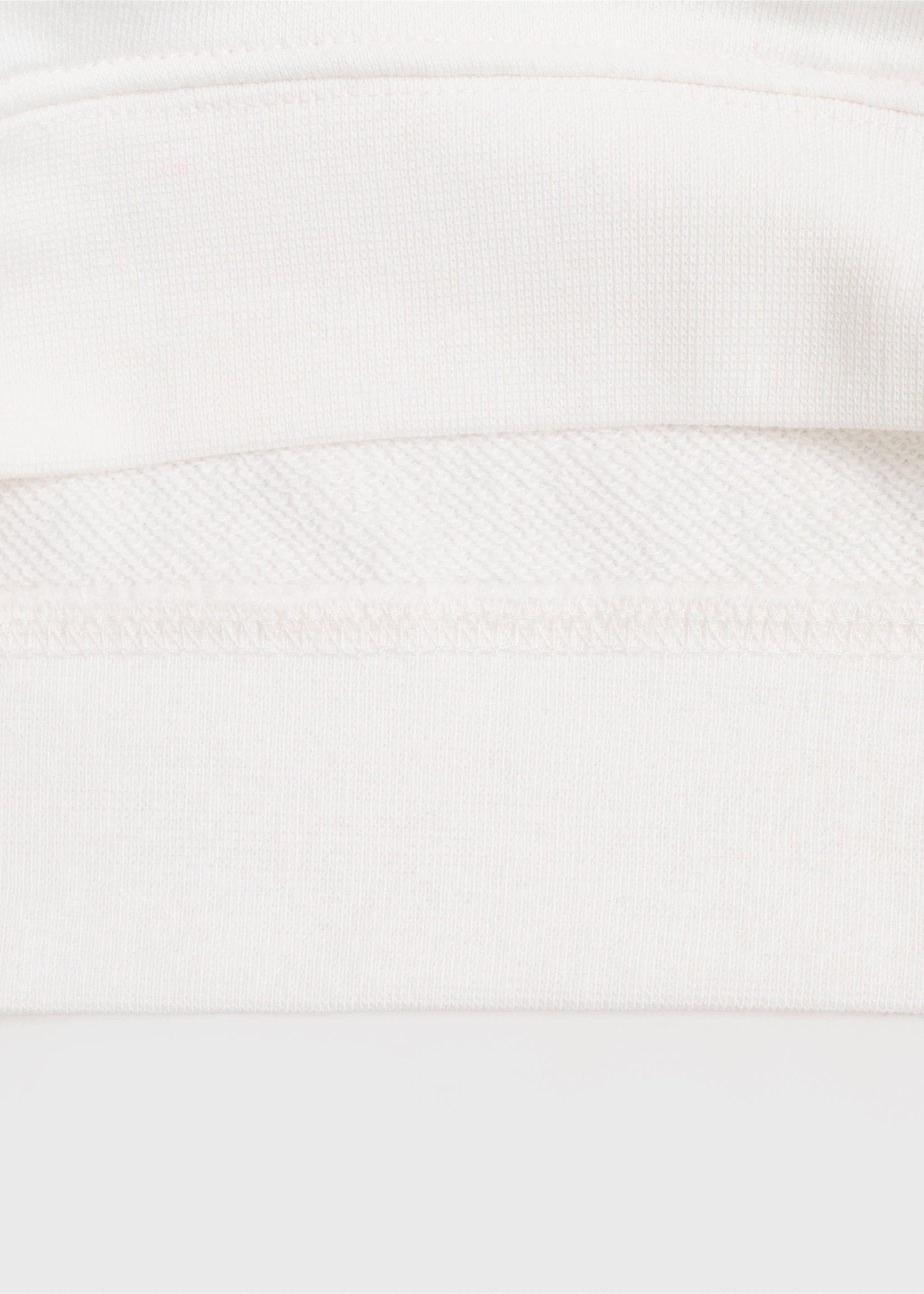 Cotton sweatshirt with printed message - Details of the article 0, Off White. Ref: 87035965-00.