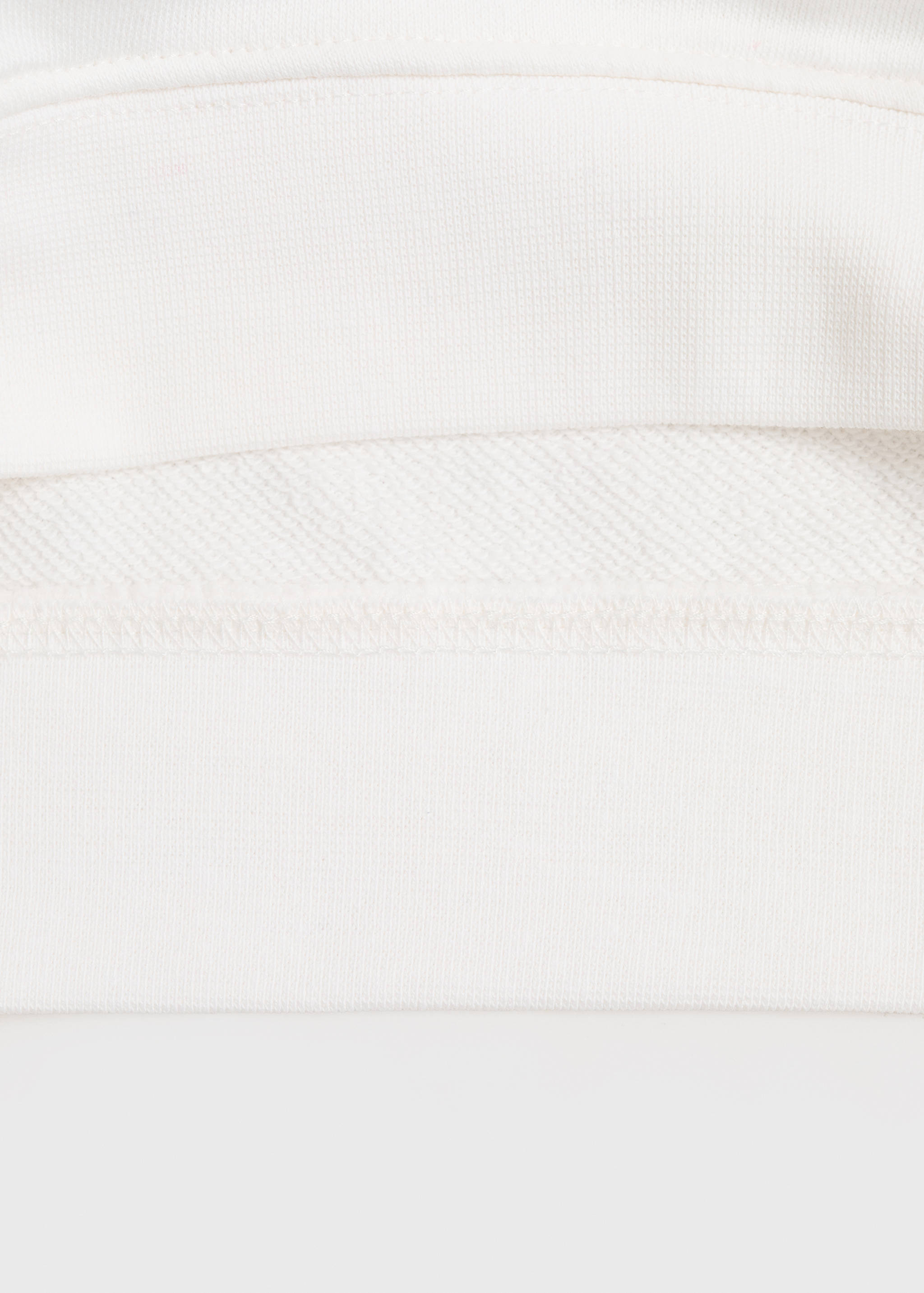 Cotton sweatshirt with printed message - Details of the article 0