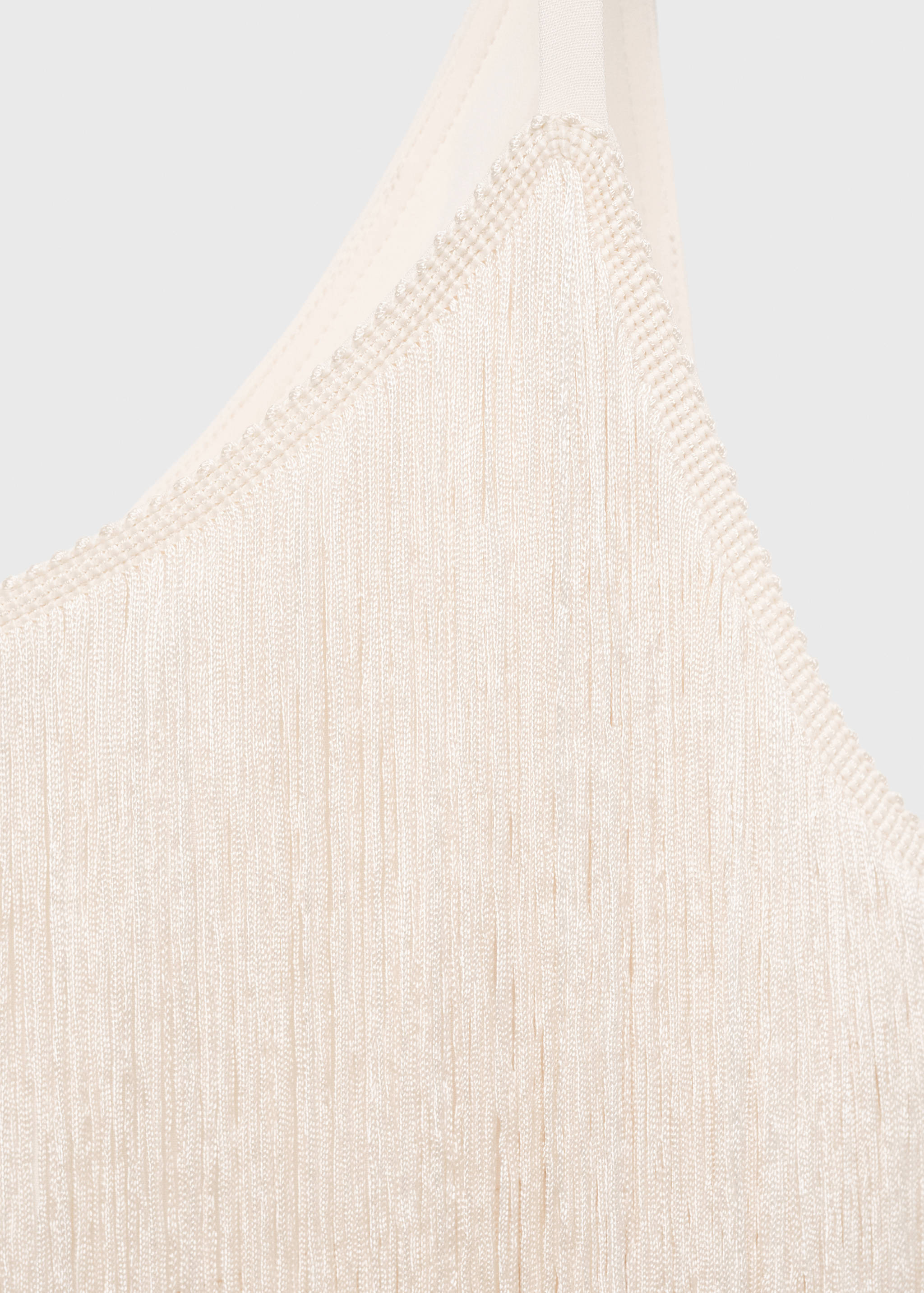 Asymmetrical fringed midi-dress - Details of the article 8