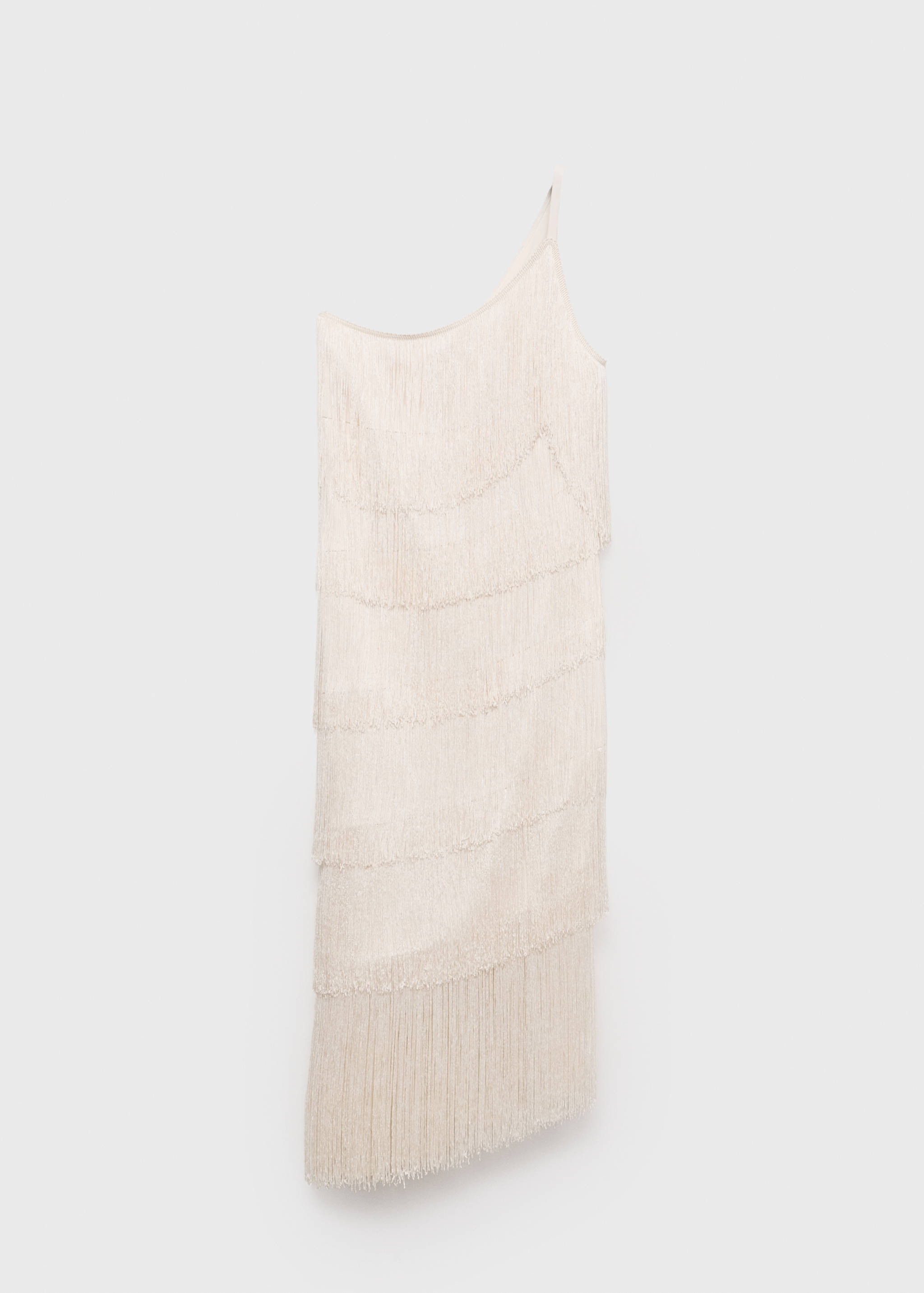 Asymmetrical fringed midi-dress - Article without model