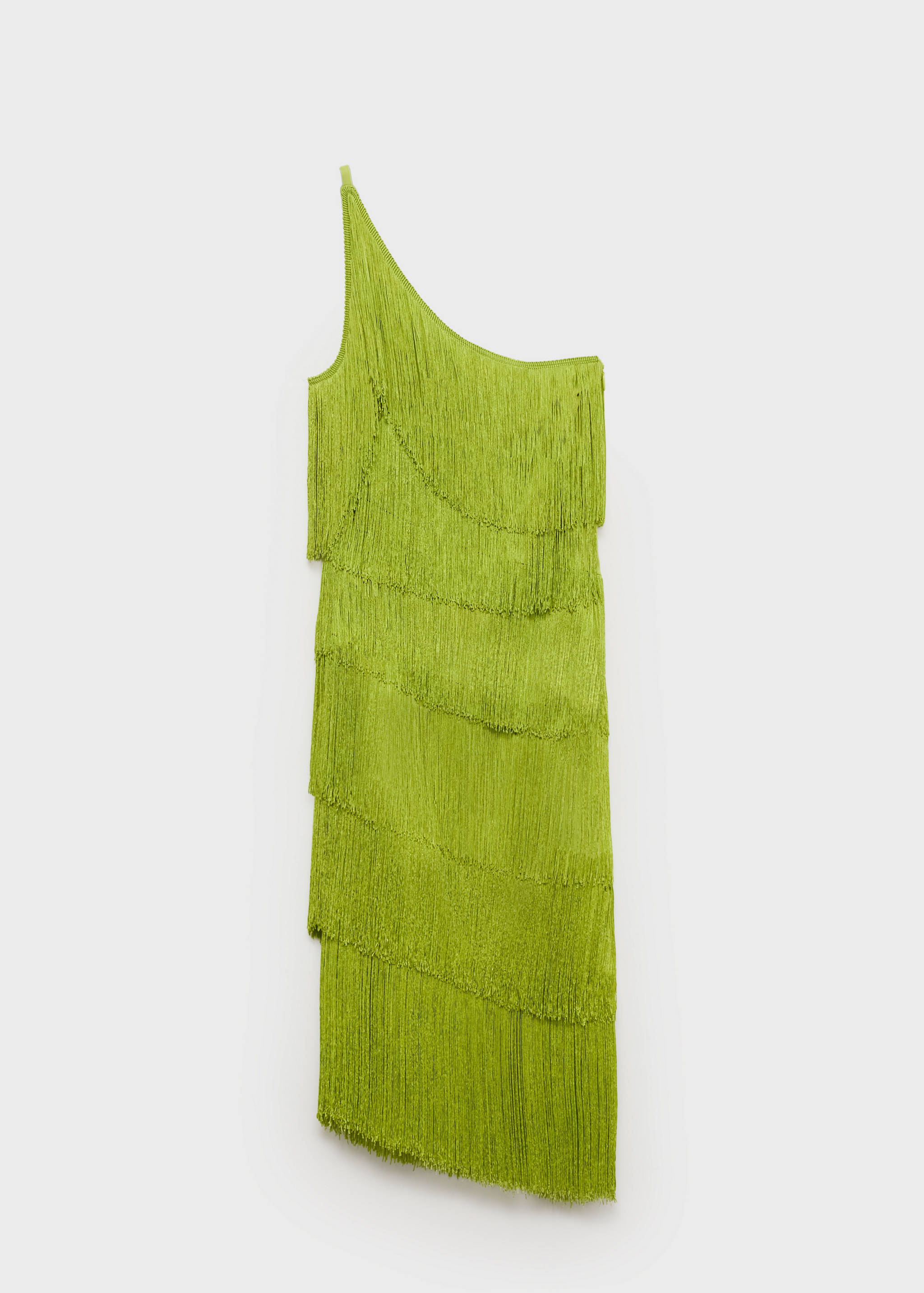 Asymmetrical fringed midi-dress - Reverse of the article