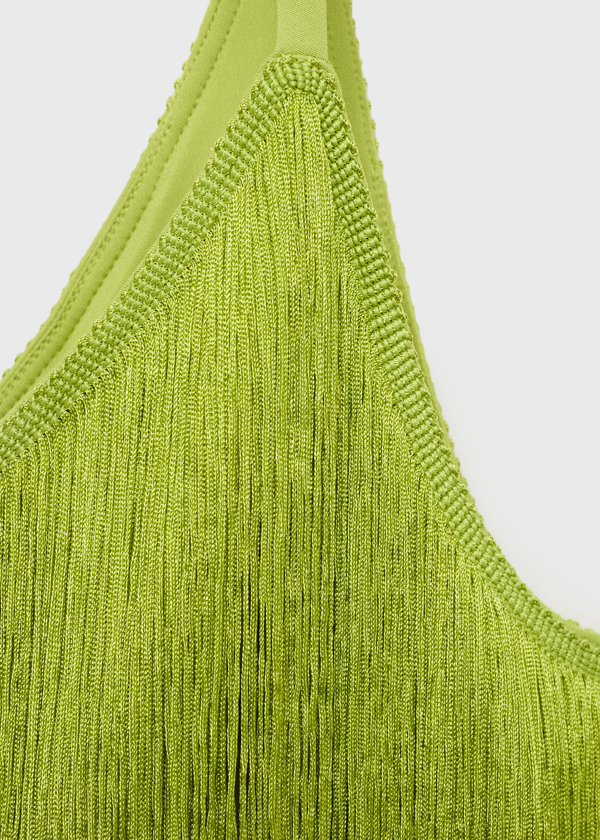 Asymmetrical fringed midi-dress - Details of the article 8