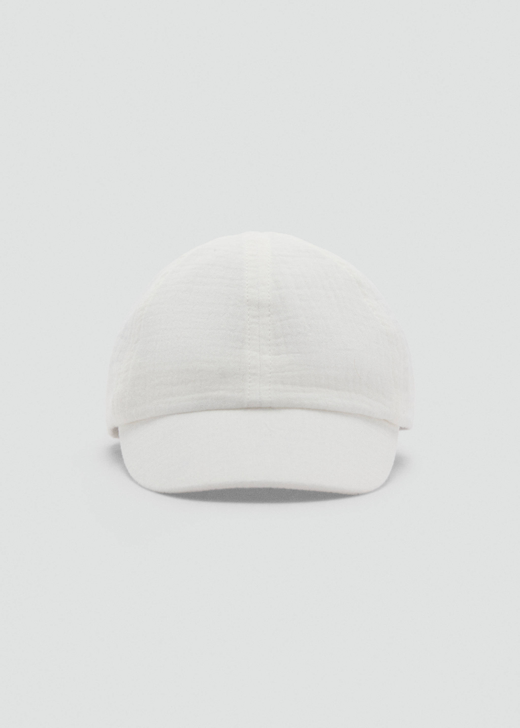 Cheesecloth cap with bow detail - Medium plane