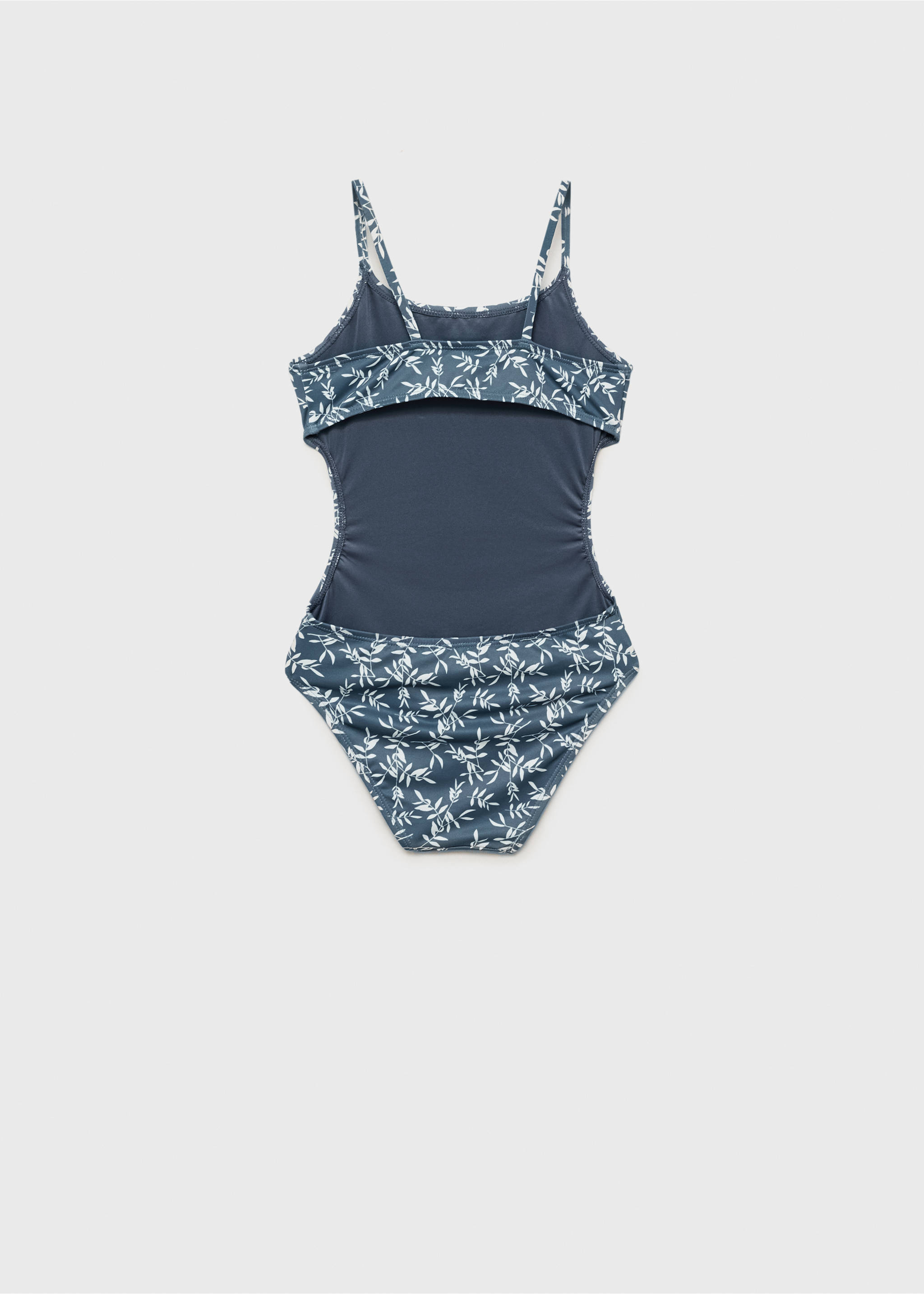Leaf-print swimsuit - Reverse of the article, Black. Ref: 87035976-00.