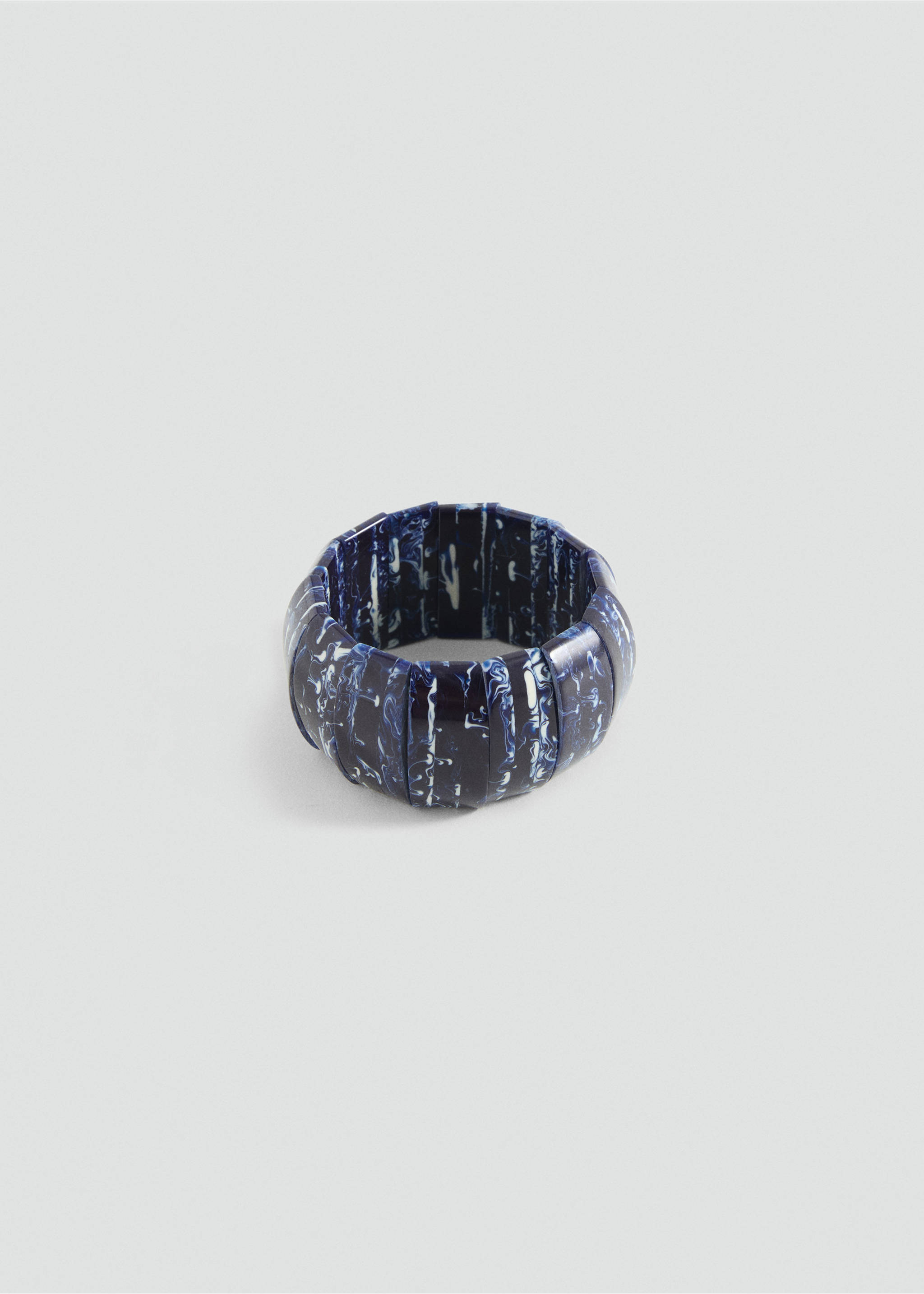Tie-dye resin bracelet - Article without model, Blue. Ref: 87035986-00.