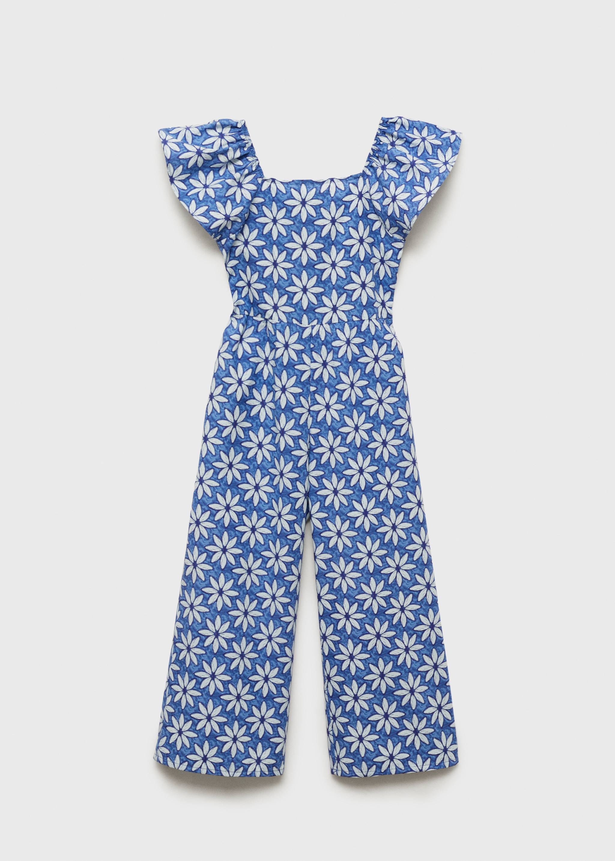 Blommig jumpsuit med öppen rygg - Artikel utan modell