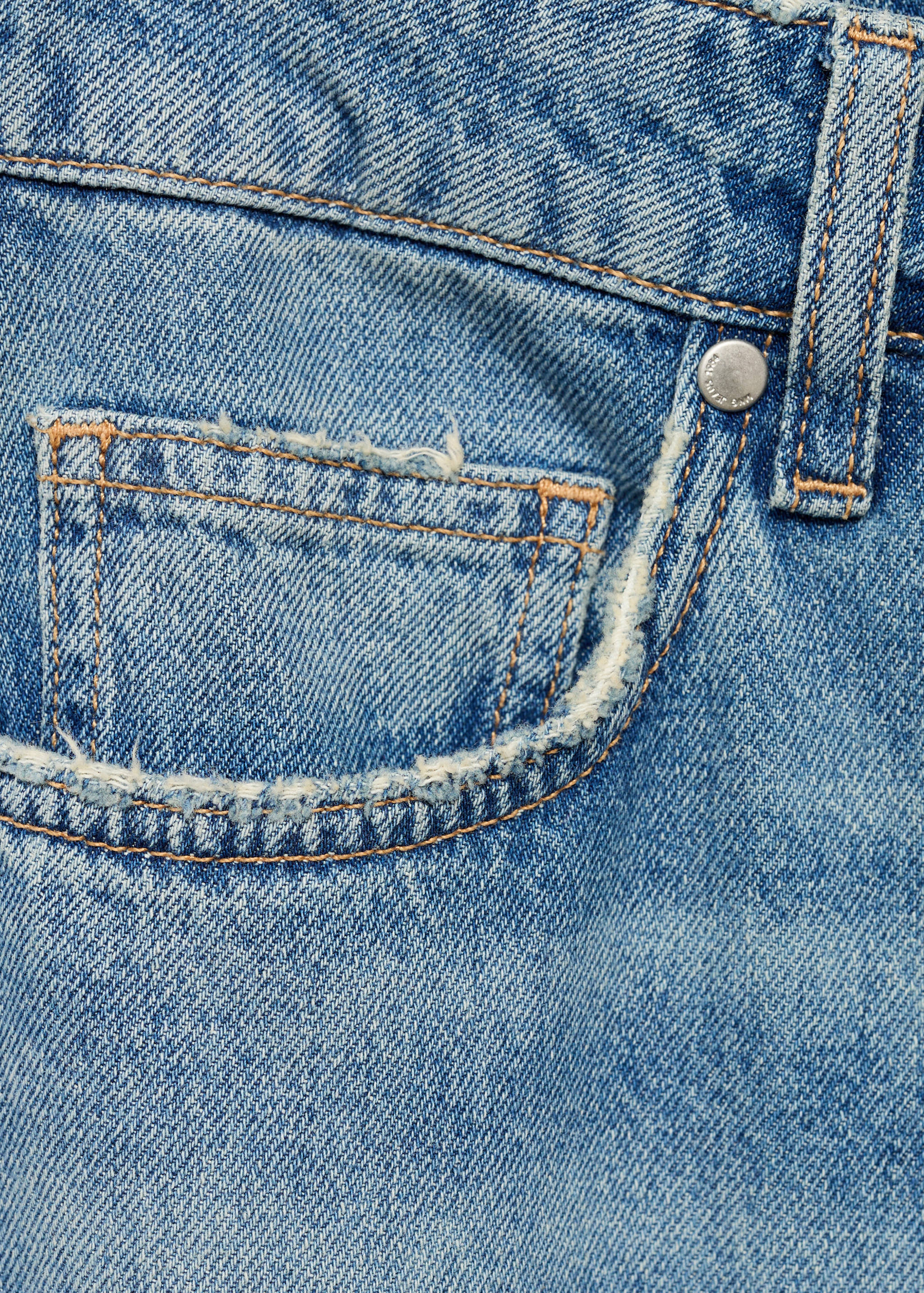 Wide-leg jeans met gerafelde zoom - Detail van het artikel 8